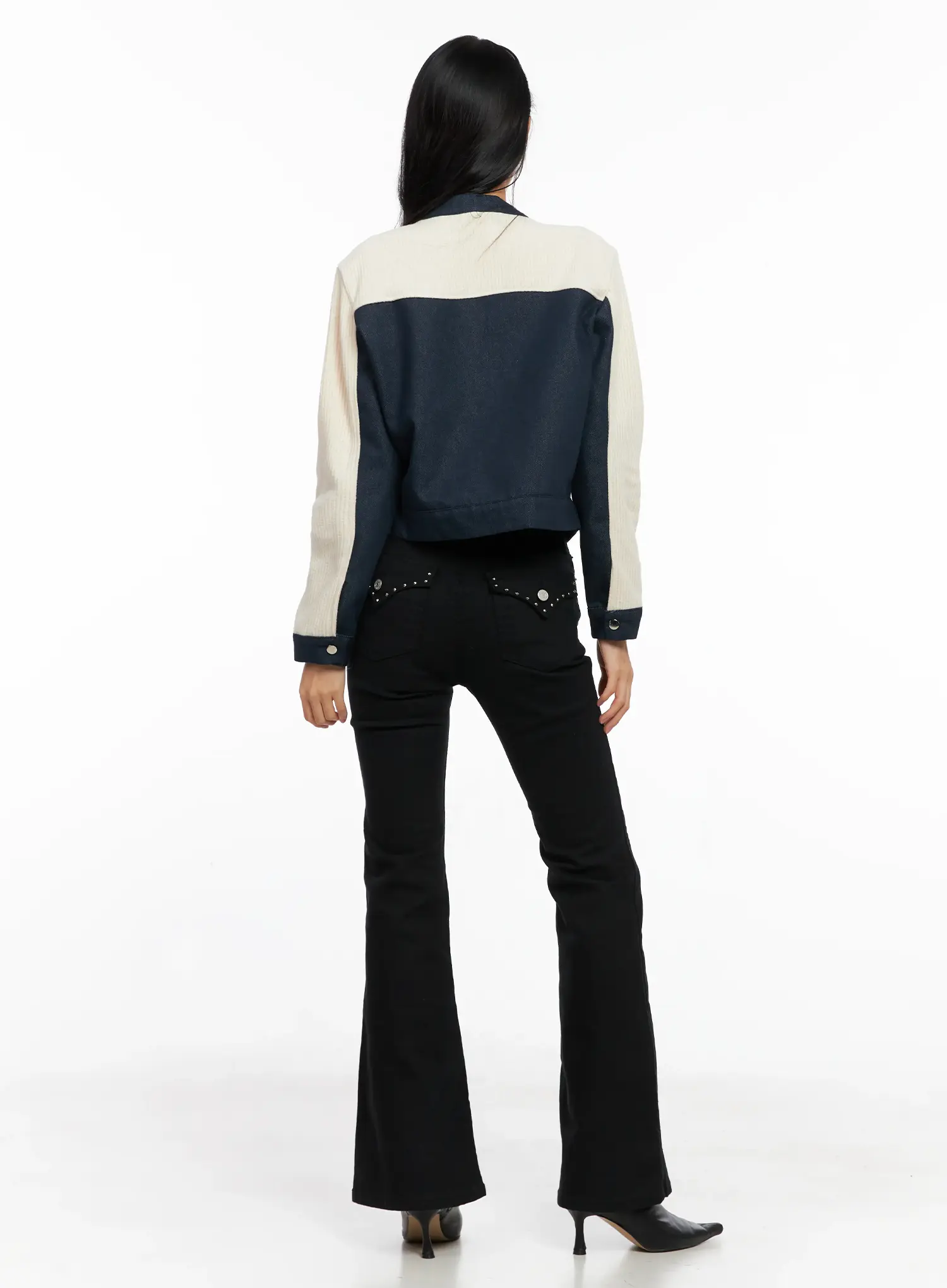 Paris Studded Bootcut Cotton Pants CO528 - Image 7