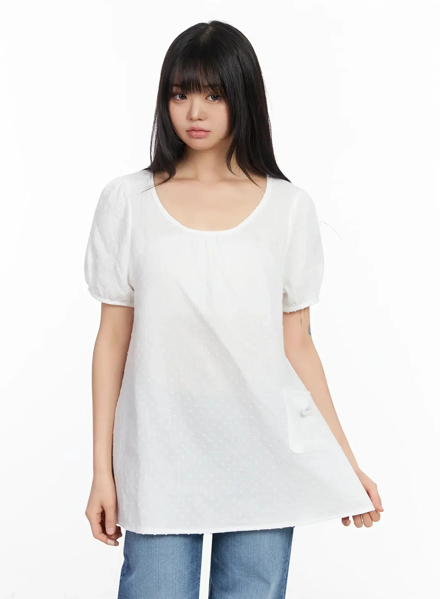 Patterned Tunic Layer Dress IA523 - Image 15