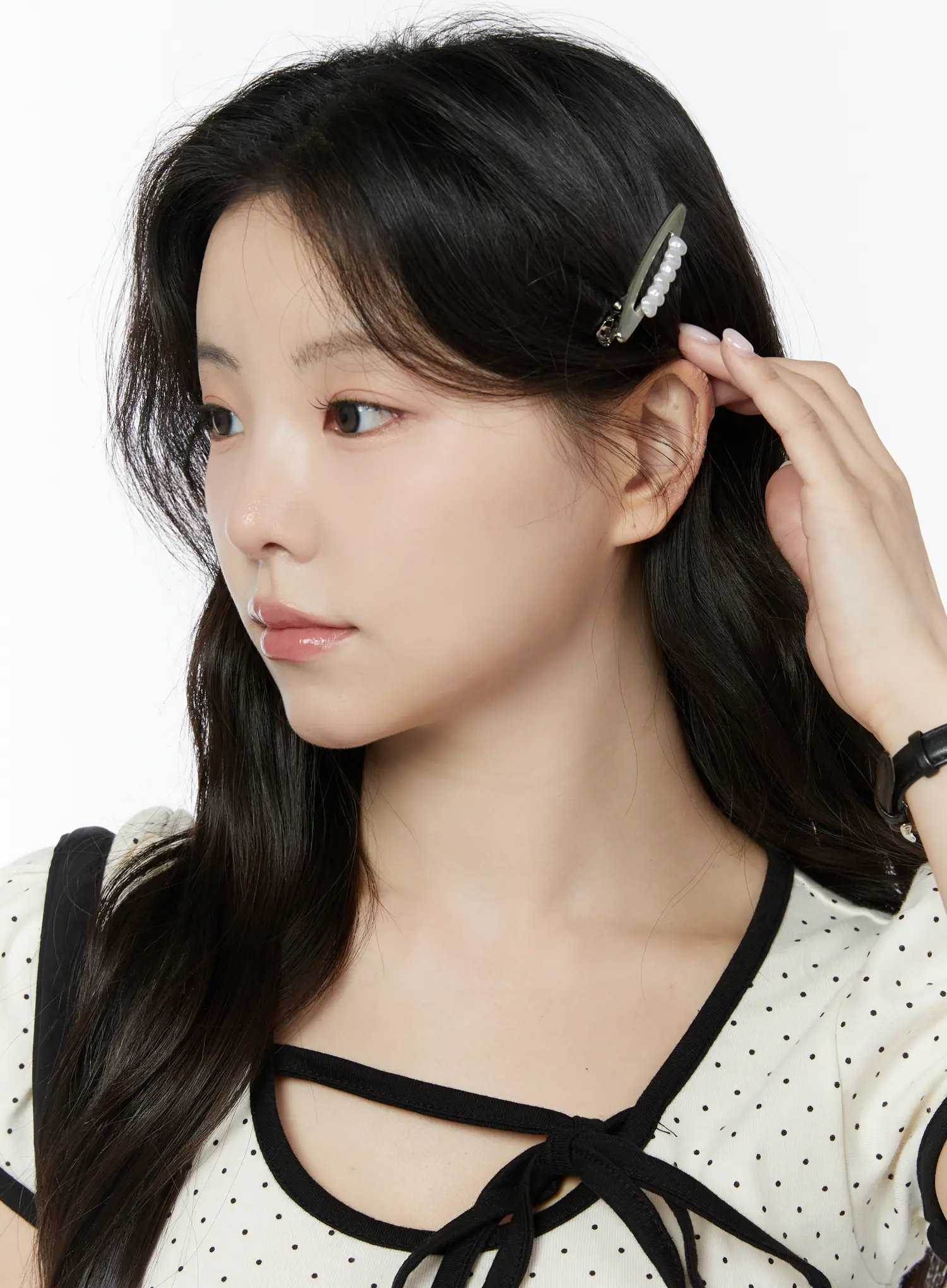 Pearl Hair Clip IY511 - Image 2