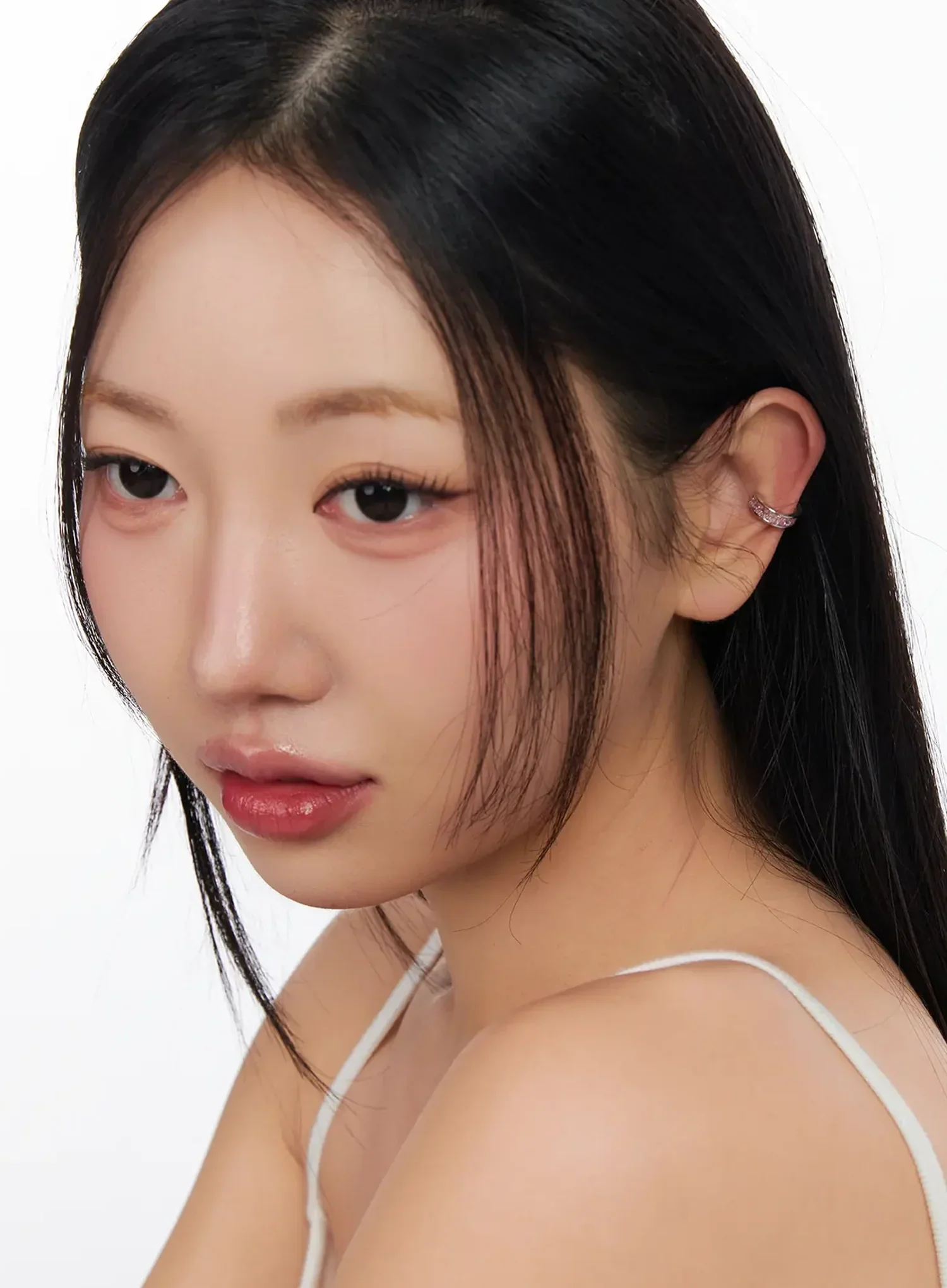 Pink Cubic Ear Cuff IM531 - Image 3