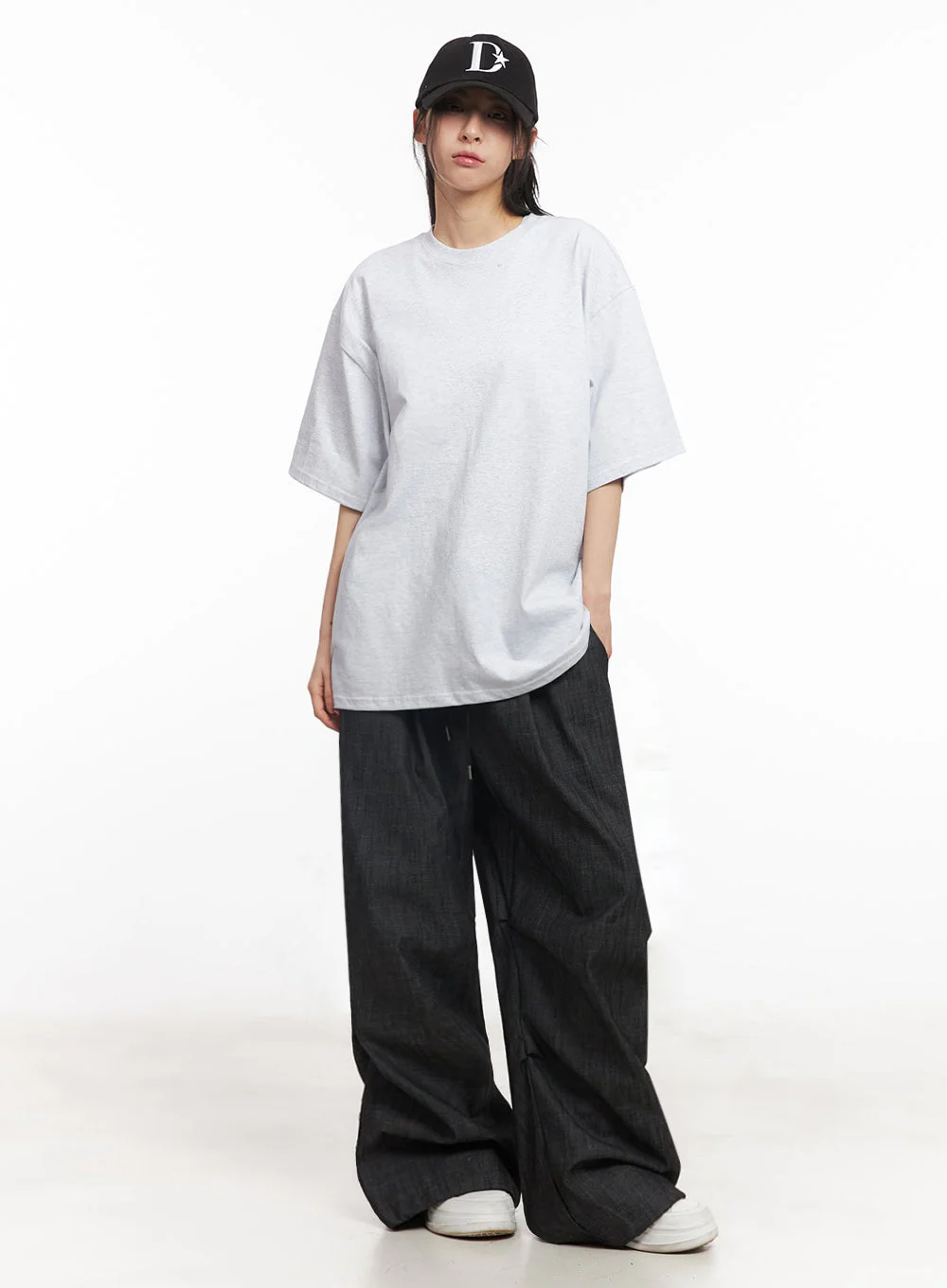 Pintuck Denim Sweatpants IY529 - Image 5
