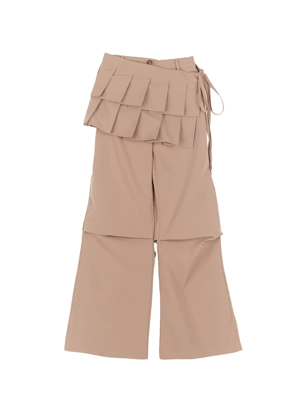Pintuck Pleated Bootcut Skirt Pants CM503 - Image 14