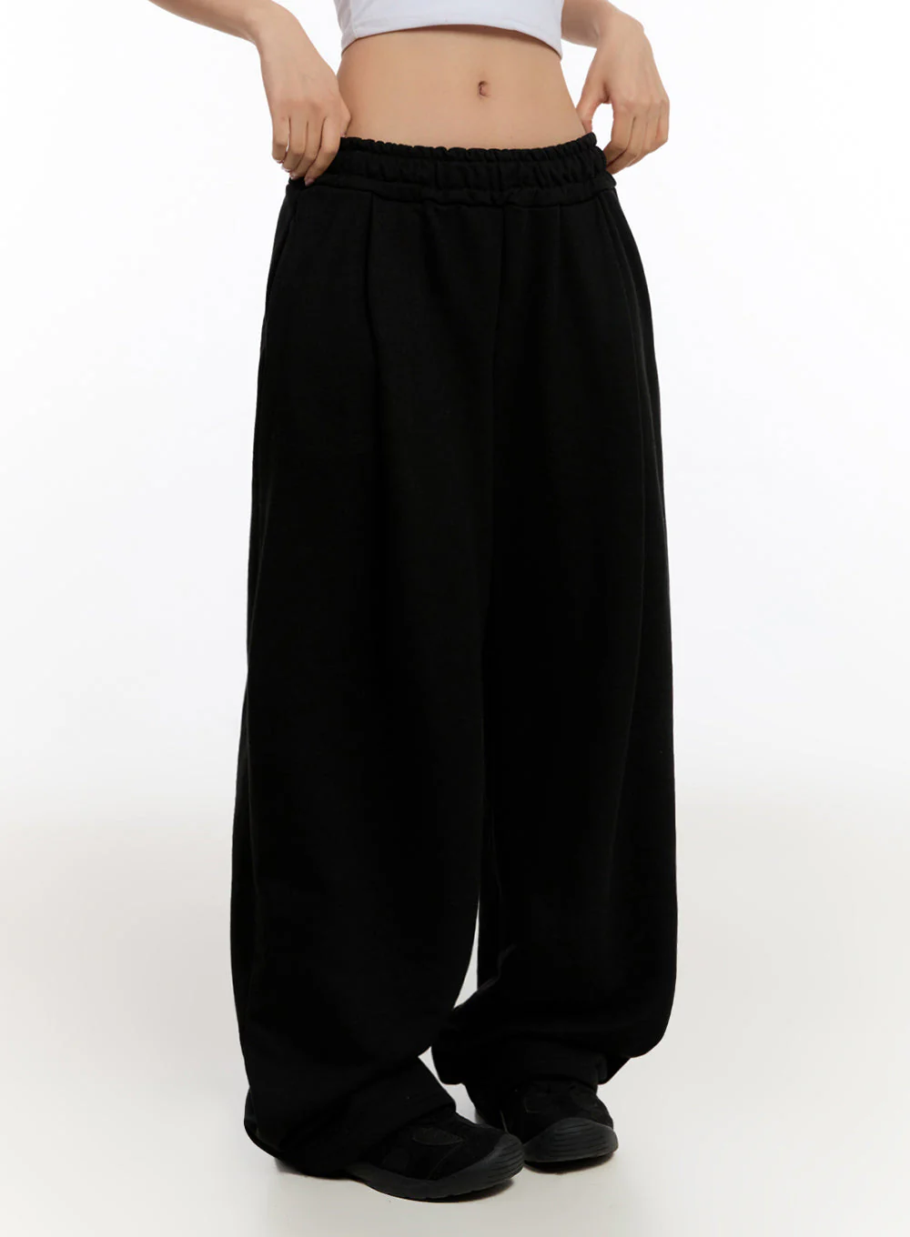 Pintuck Wide-Leg Sweatpants IU509 - Image 8