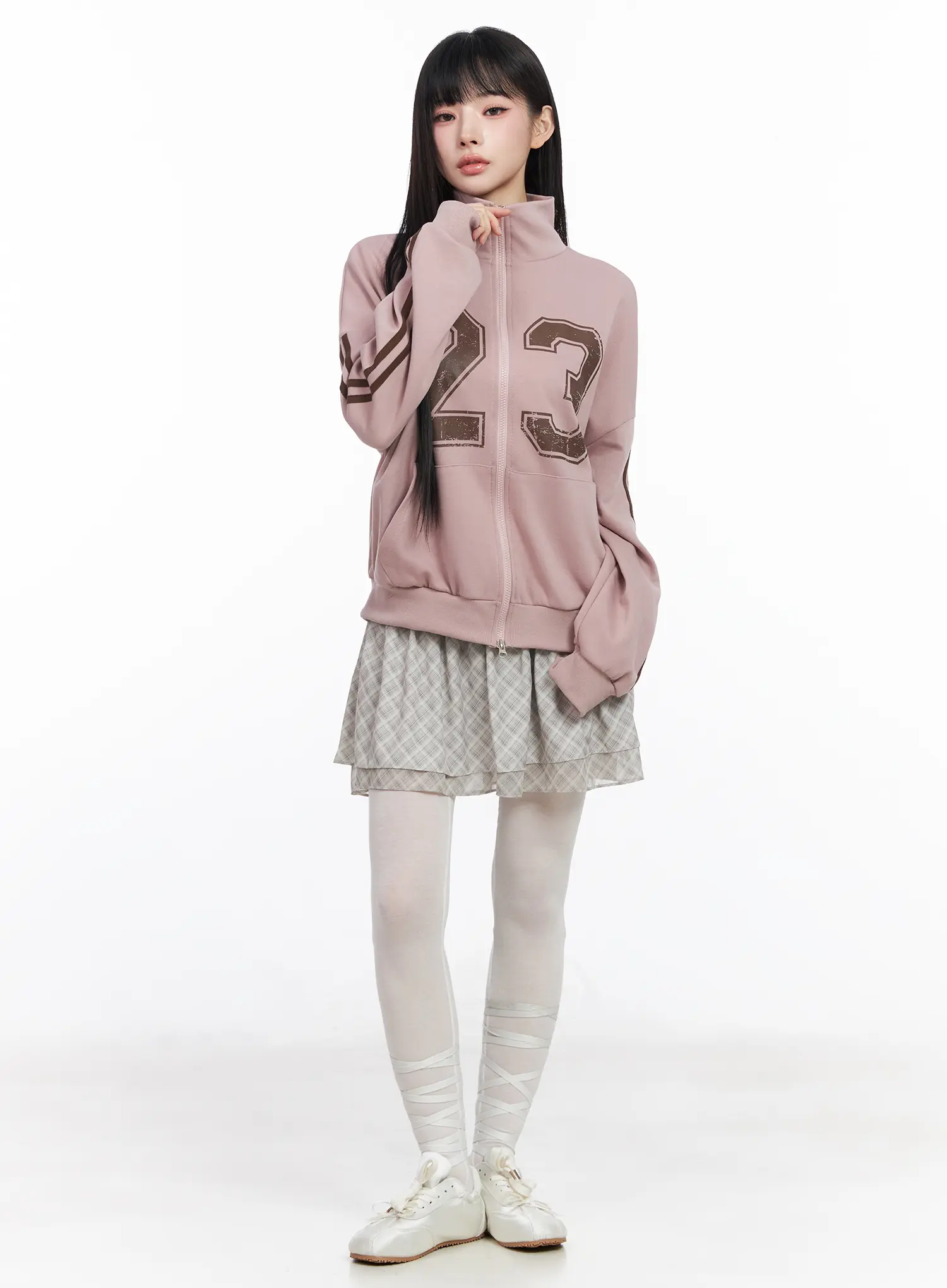 Plaid Ruffle Mini Skirt CF518 - Image 3