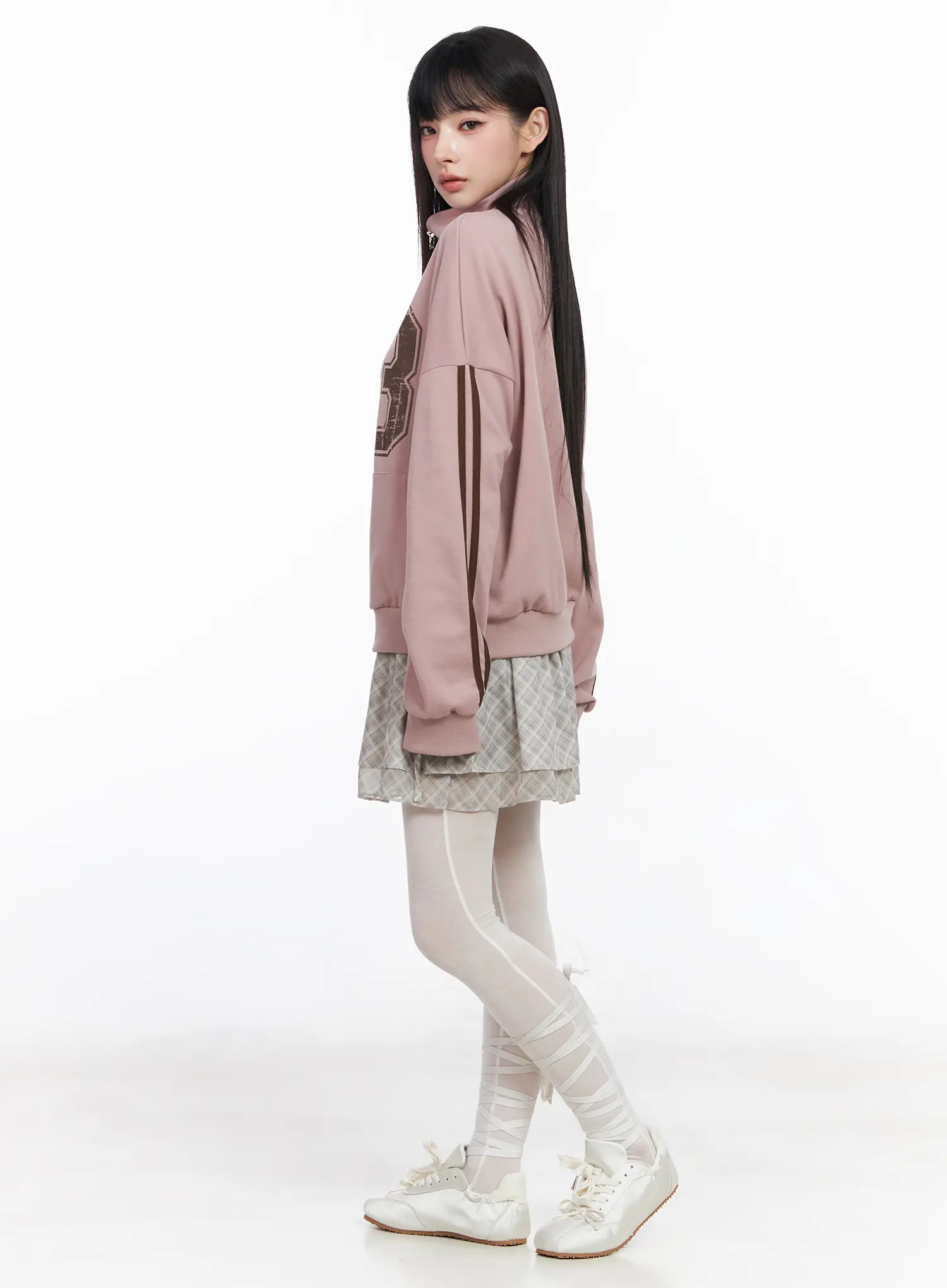 Plaid Ruffle Mini Skirt CF518 - Image 6
