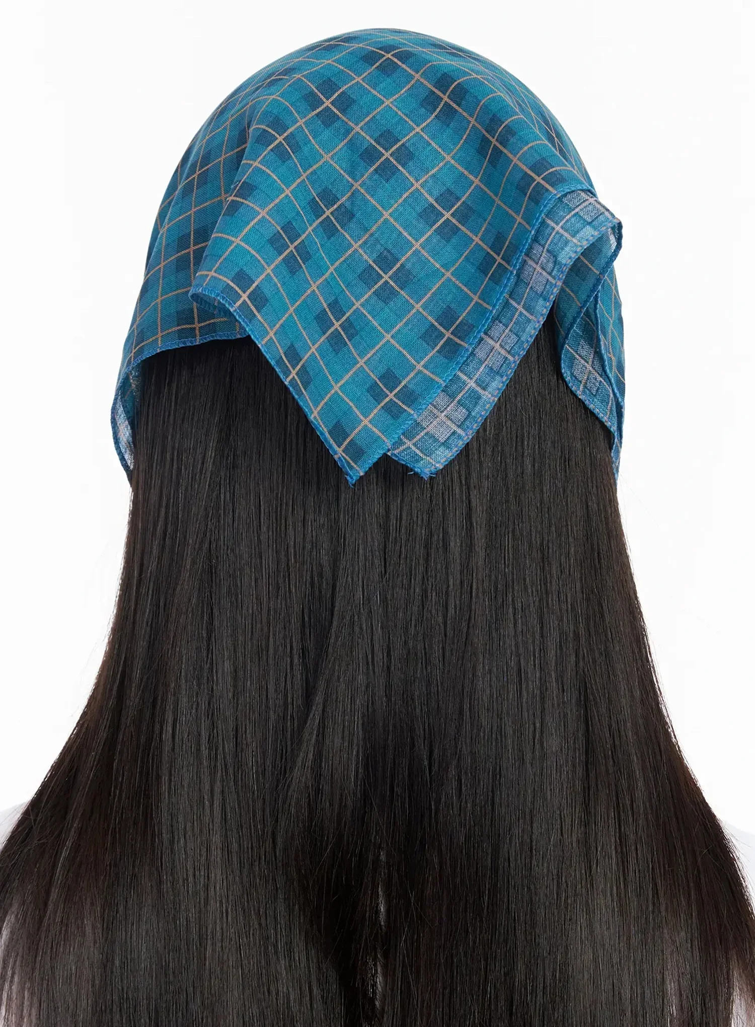 Plaid Square Scarf IA523 - Image 6