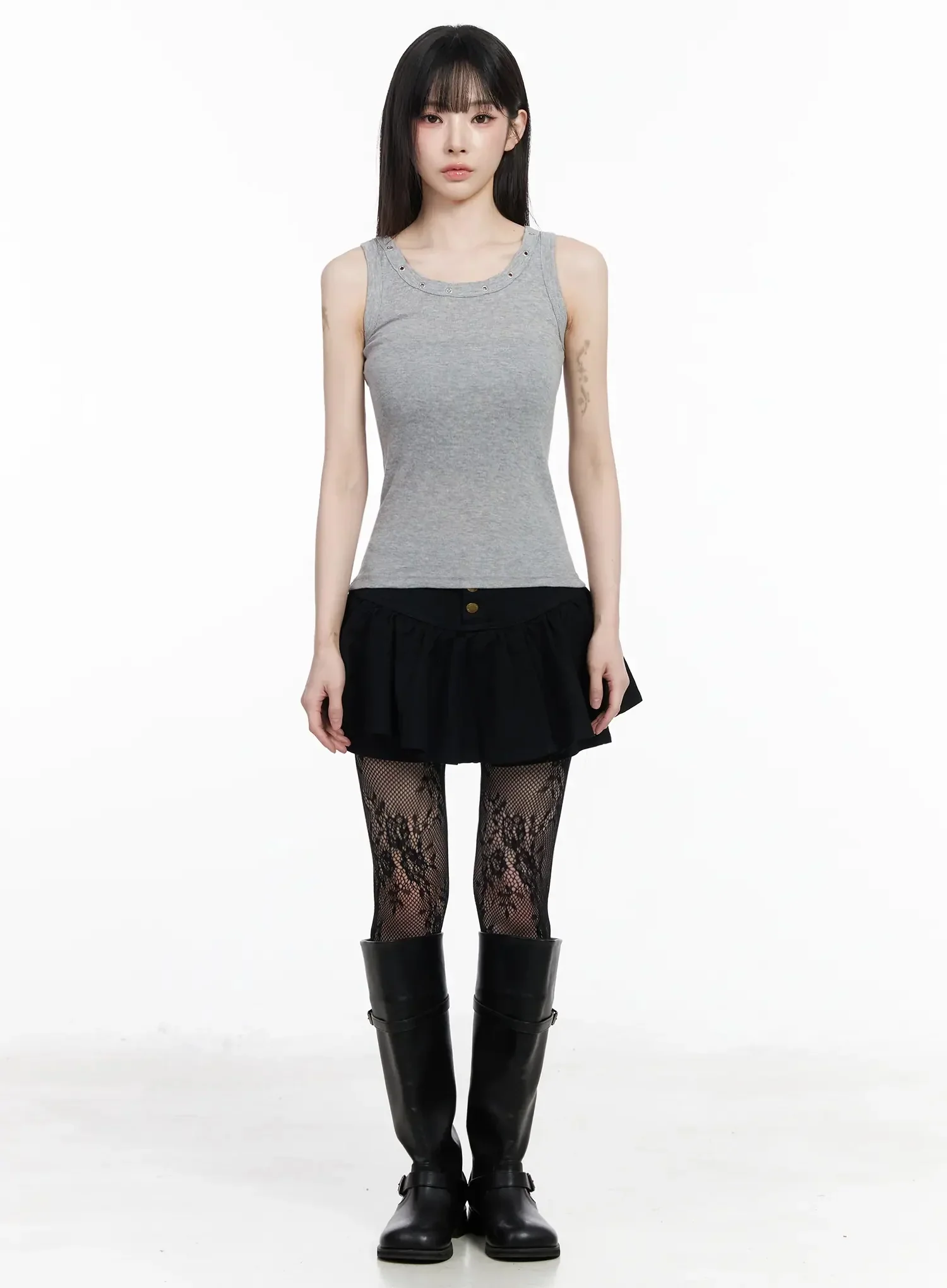 Pleated Balloon Skort IY511 - Image 6
