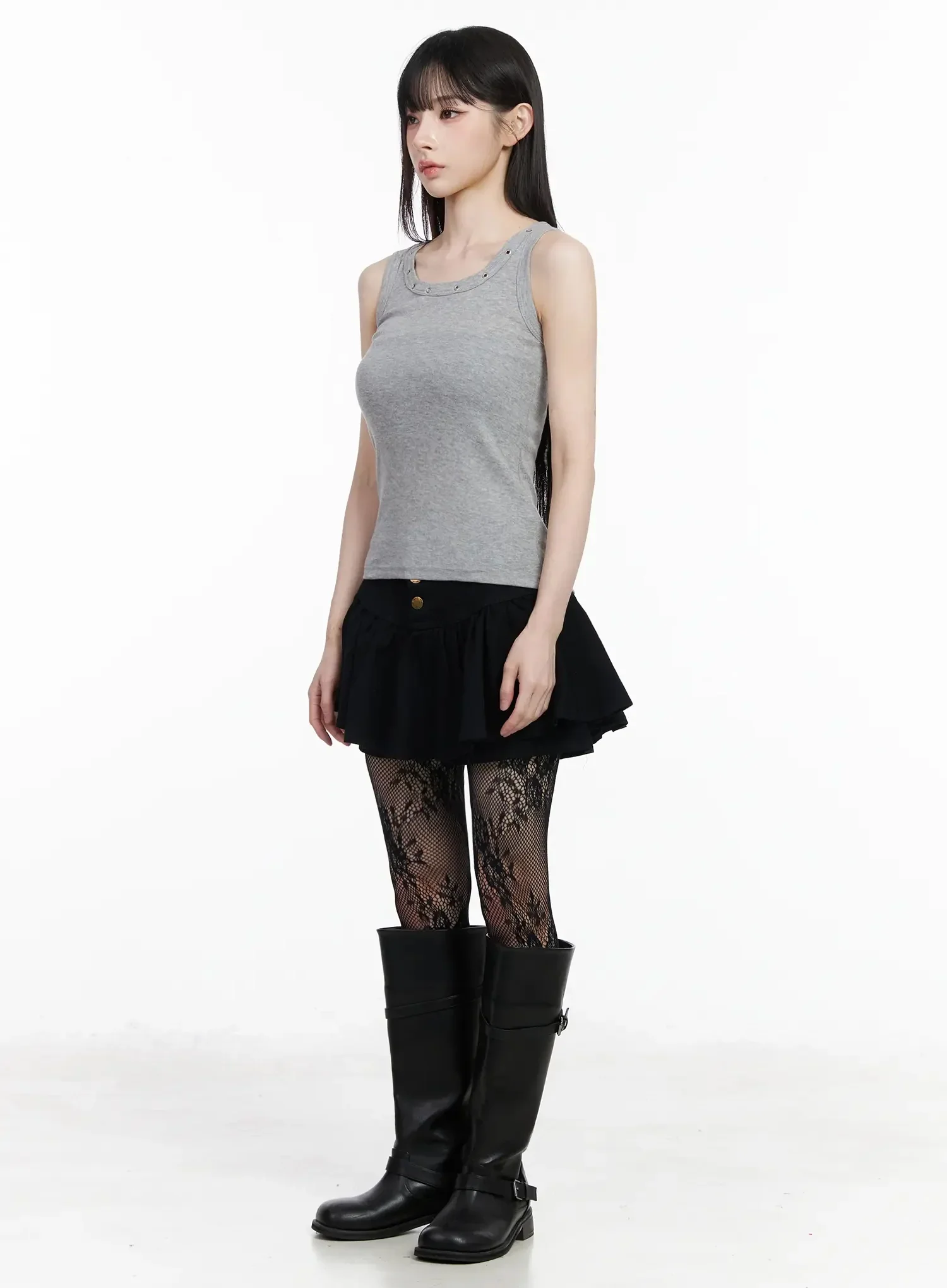 Pleated Balloon Skort IY511 - Image 7