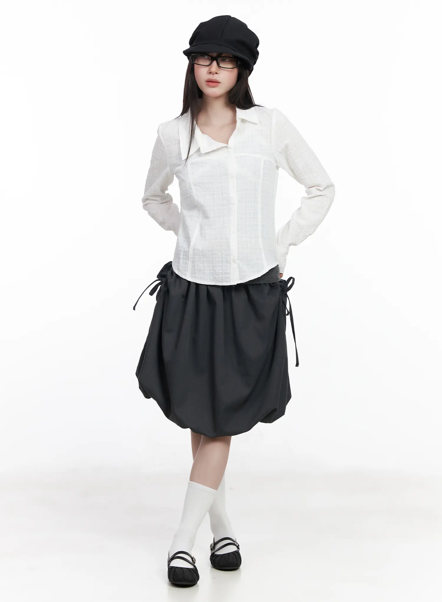 Pleated Midi Skirt CF523