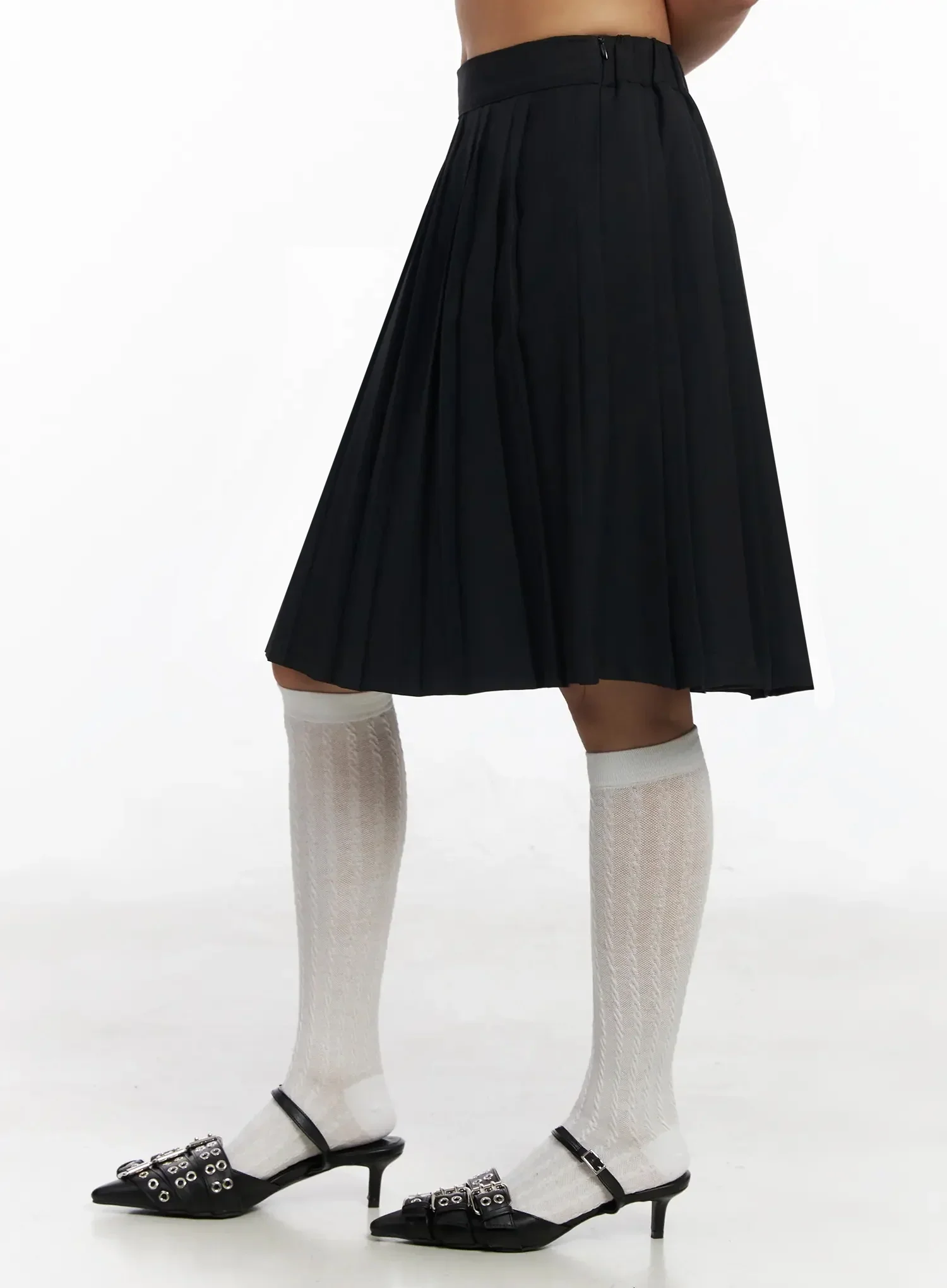 Pleated Midi Skirt IY504 - Image 10