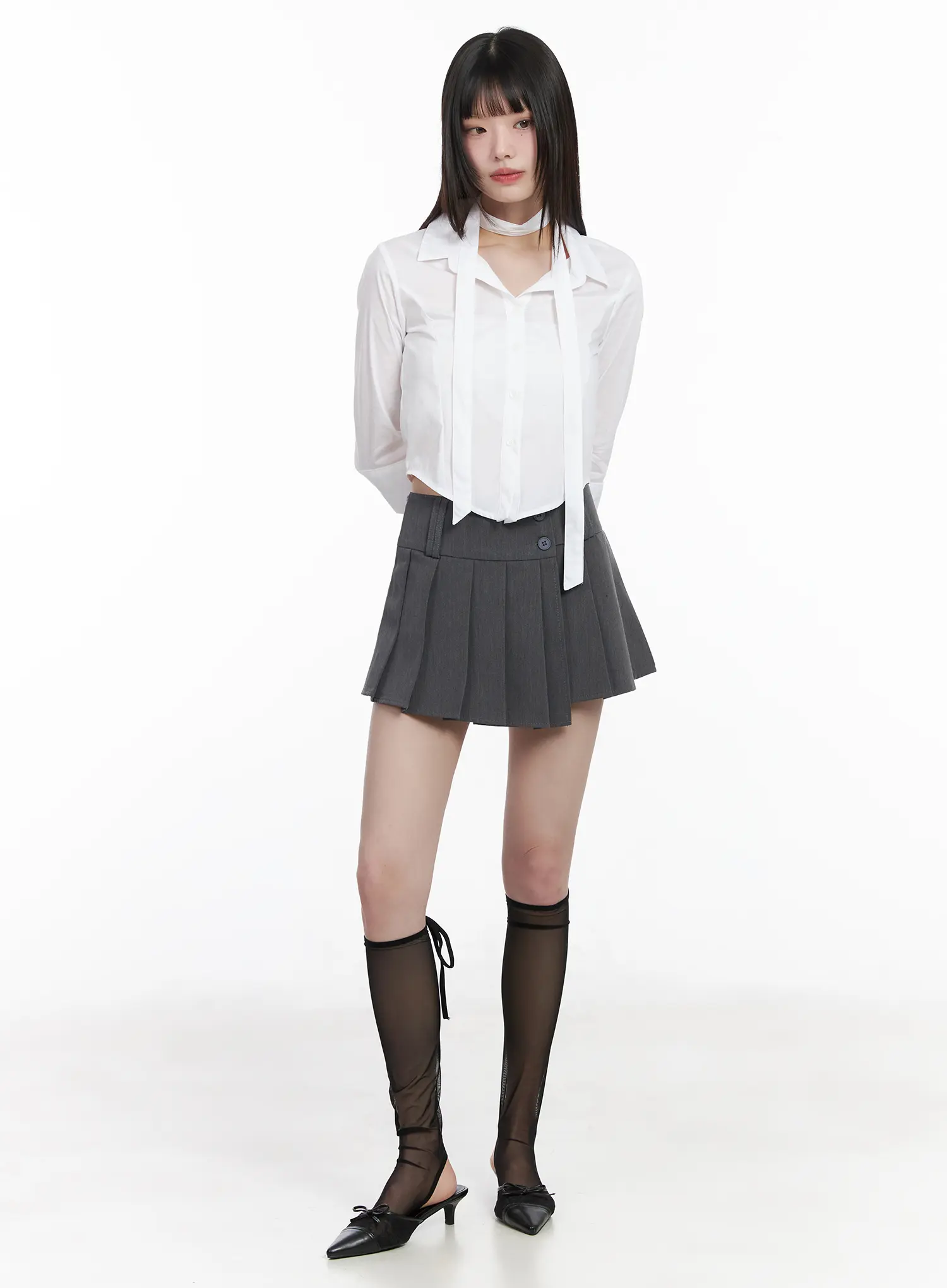 Pleated Mini Skirt CM525 - Image 4