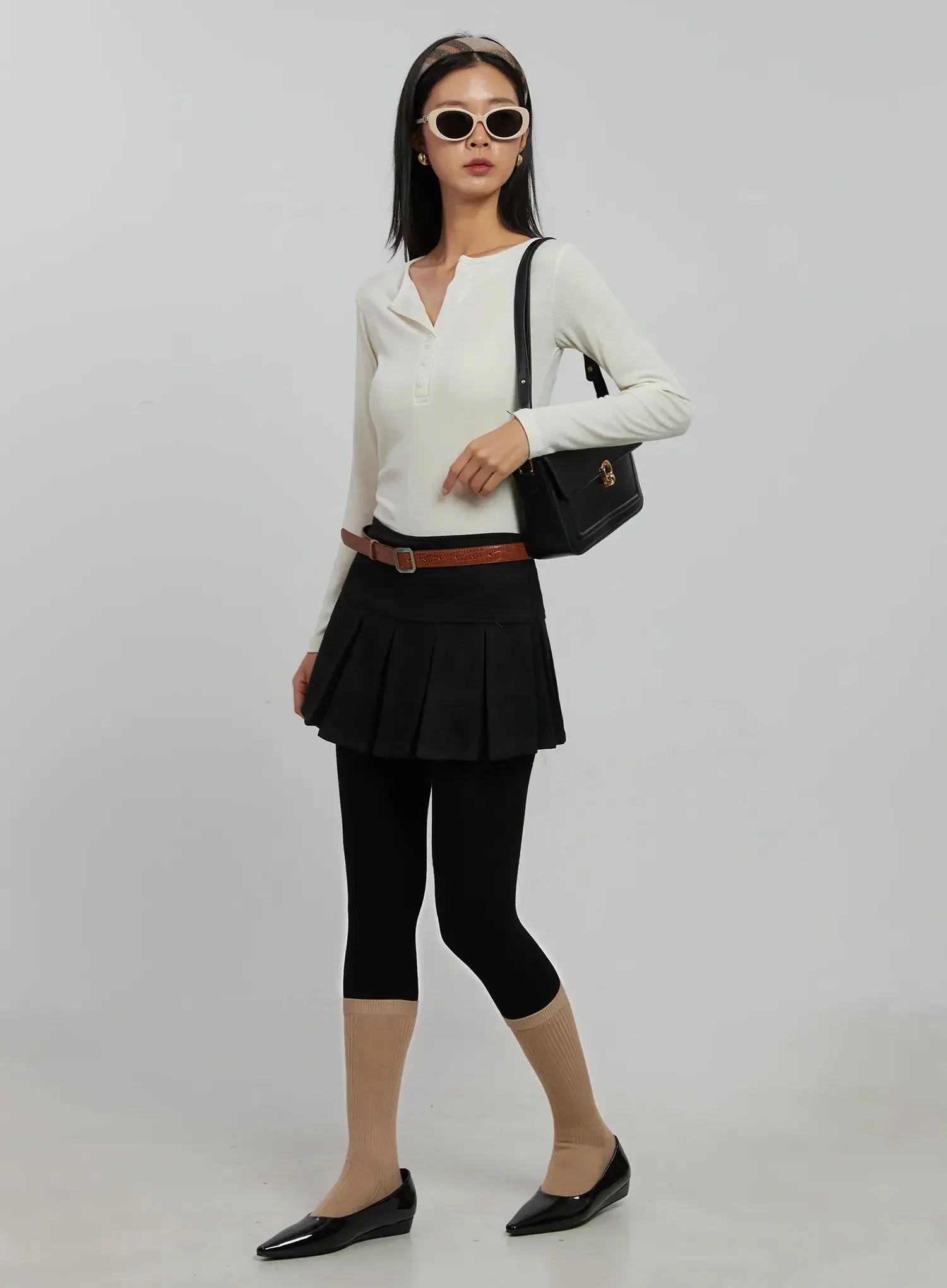 Pleated Mini Skirt IJ509 - Image 15
