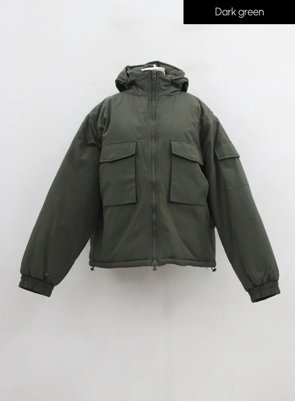 Plus Twin Front Pocket Hoodie Puffer Jacket ID27 - Image 21