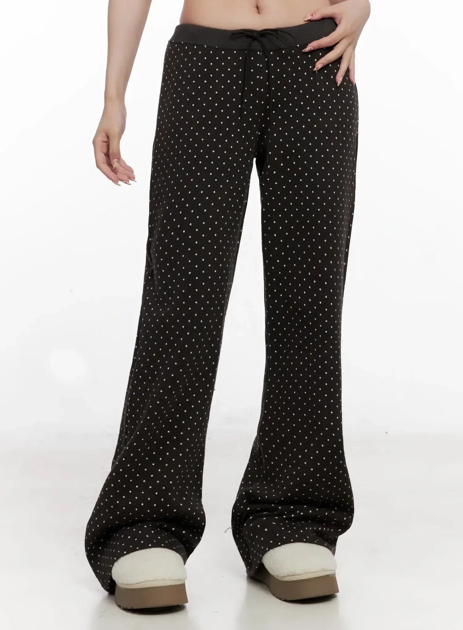 Polka Dot Bootcut Flare Pants IN514 - Image 5