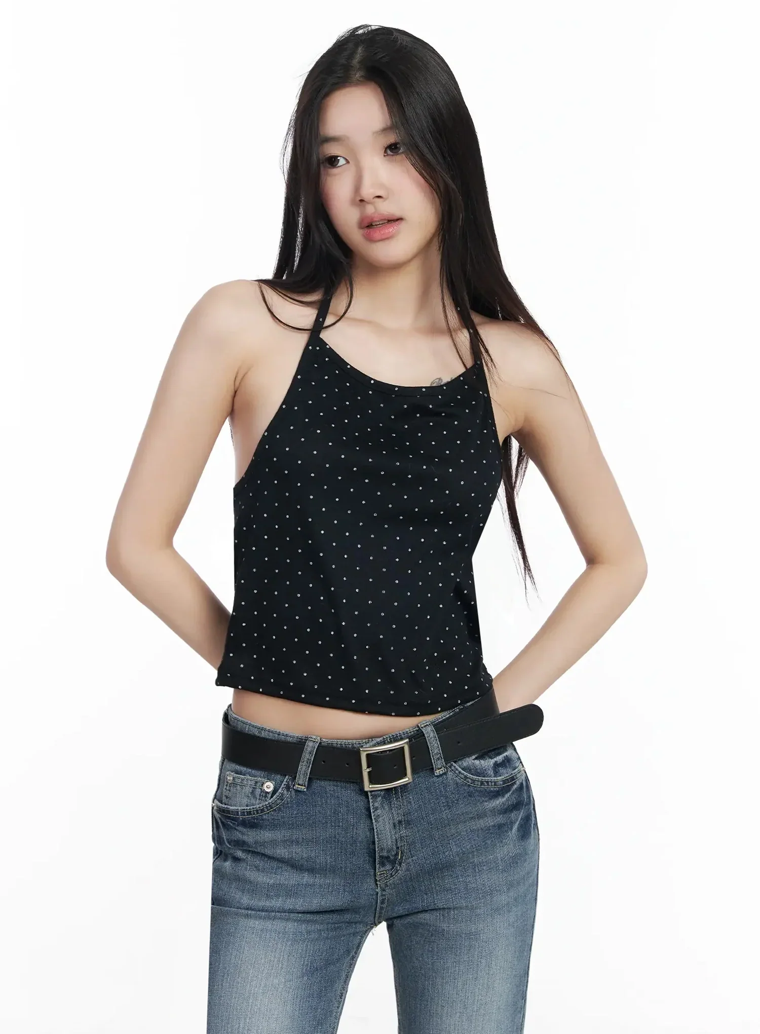 Polka Dot Halter Neck Top IM503 - Image 14