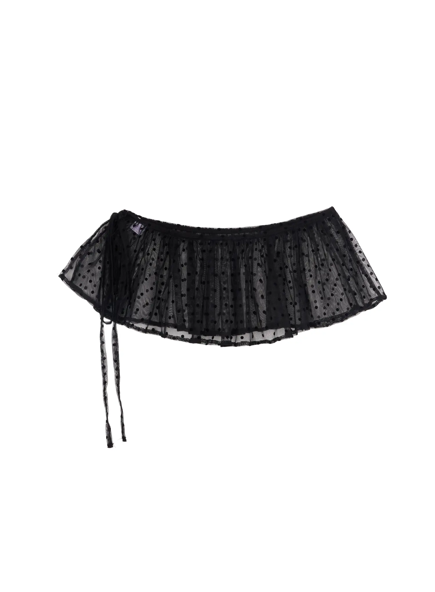 Polka Dot Mesh Wrap Skirt CF518 - Image 9