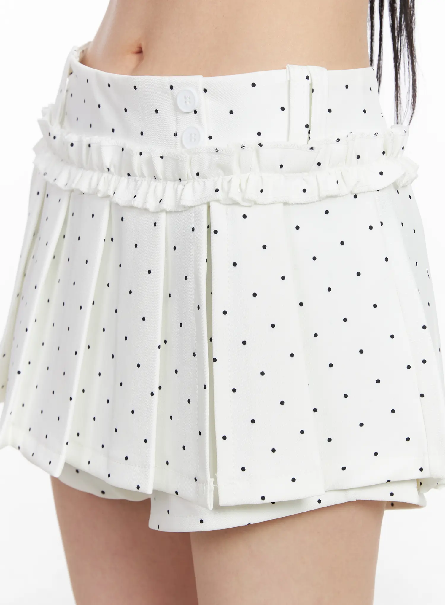 Polka Dot Pleated Mini Skirt CM518 - Image 9