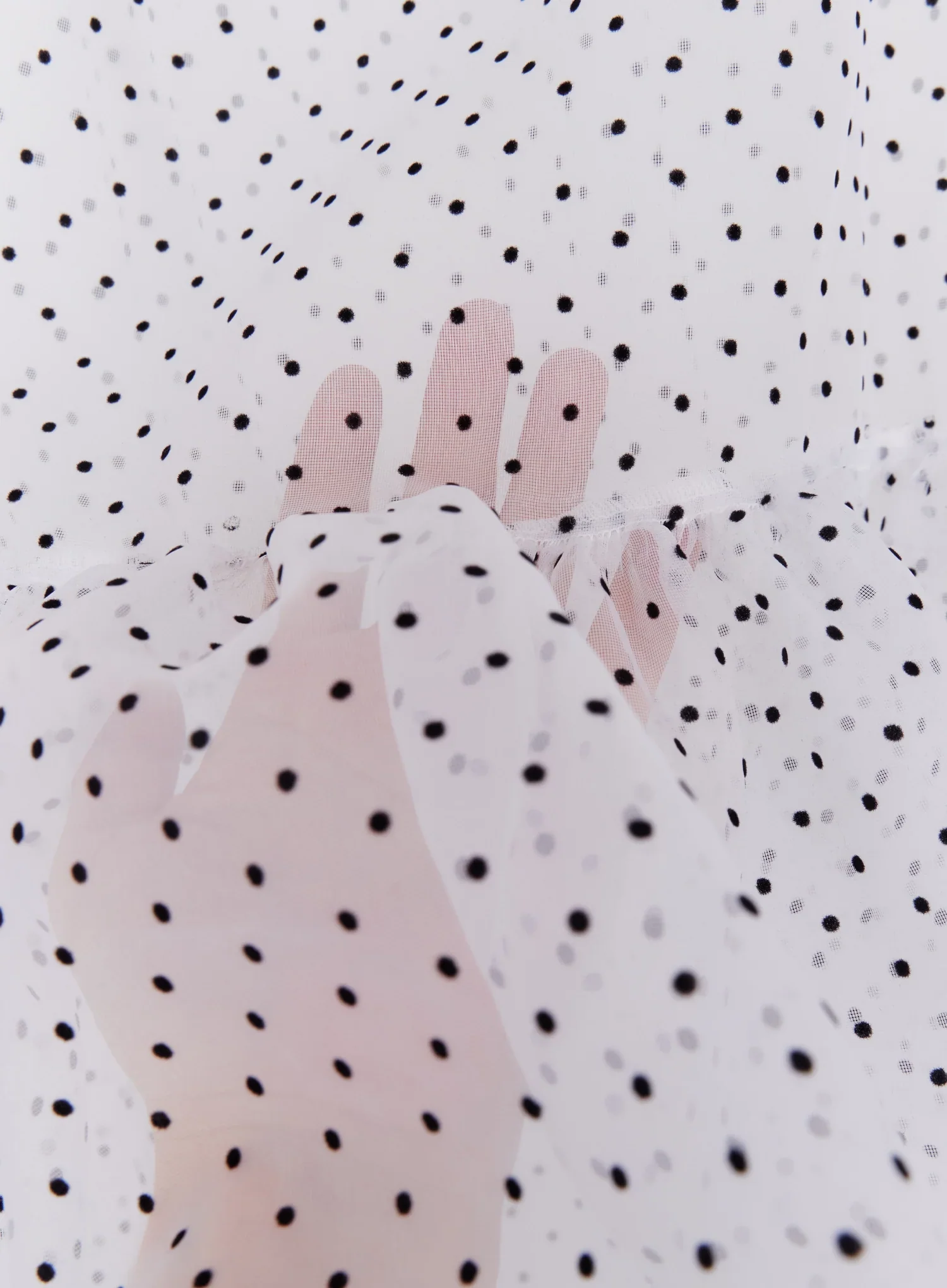 Polka Dot Sheer Midi Skirt IM504 - Image 7