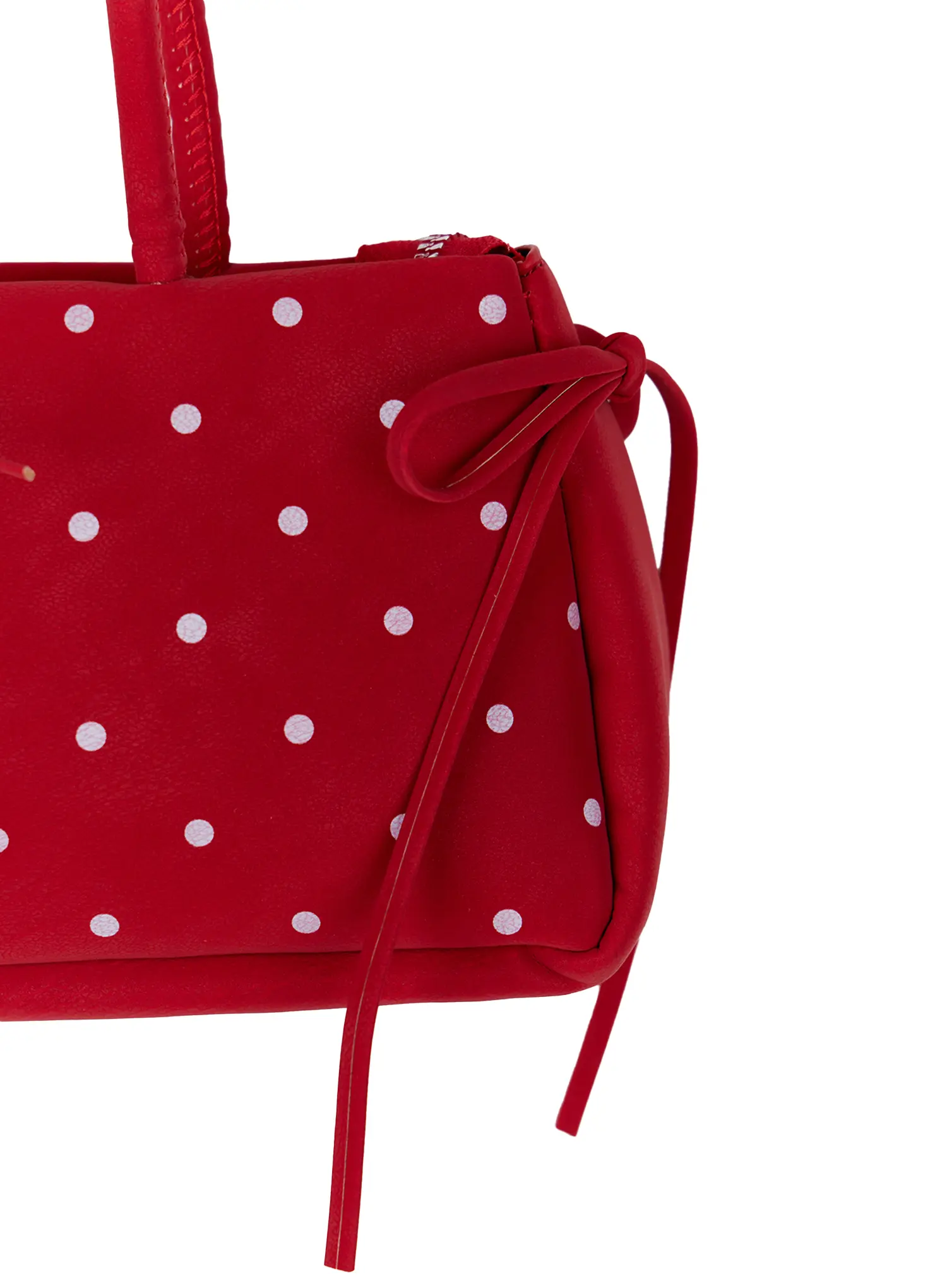 Polka Dot Shoulder Bag with Keyring CA528 - Image 10