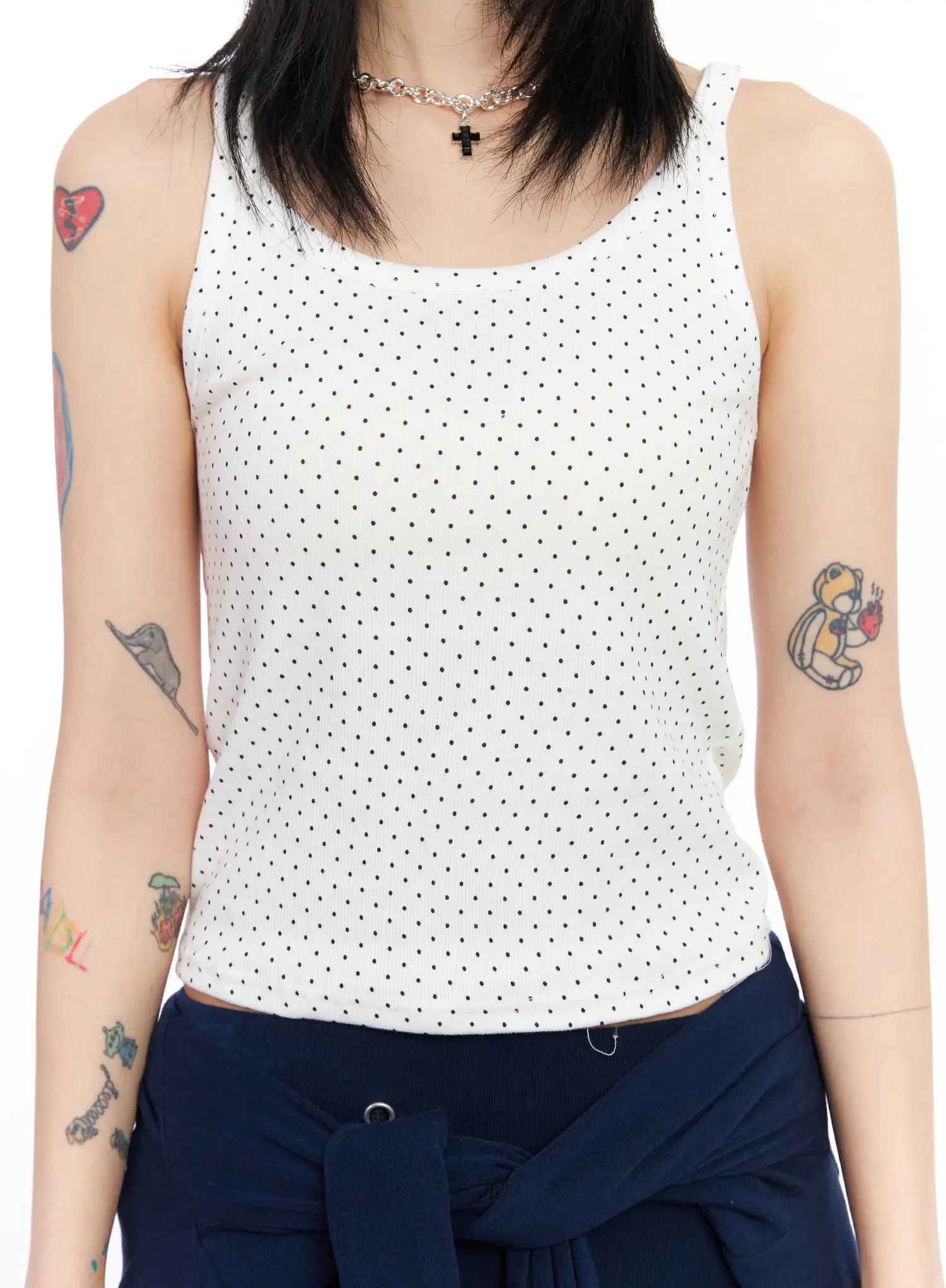 Polka Dot Sleeveless Top CF526 - Image 4