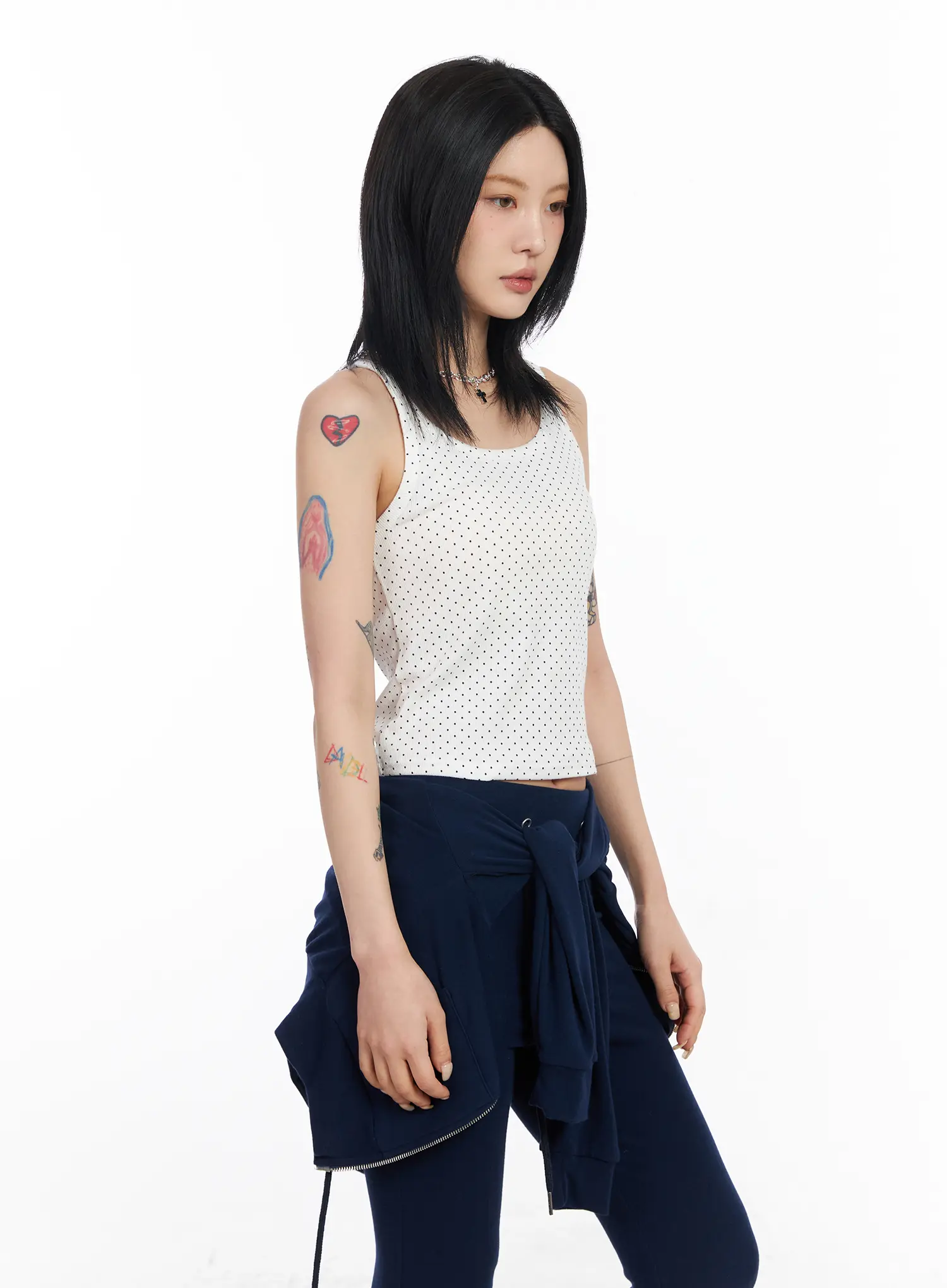 Polka Dot Sleeveless Top CF526 - Image 5