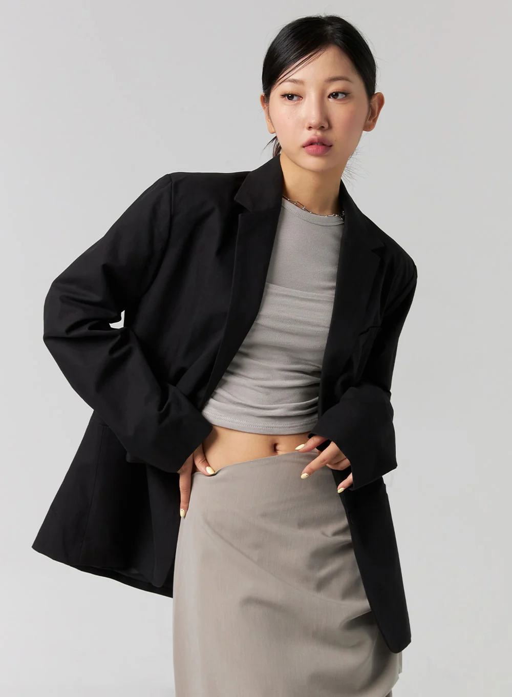 Relaxed Cotton Blazer CG329
