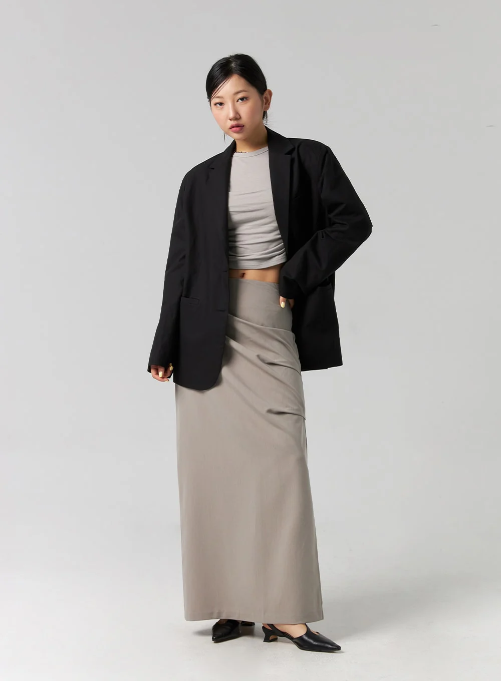 Relaxed Cotton Blazer CG329 - Image 10