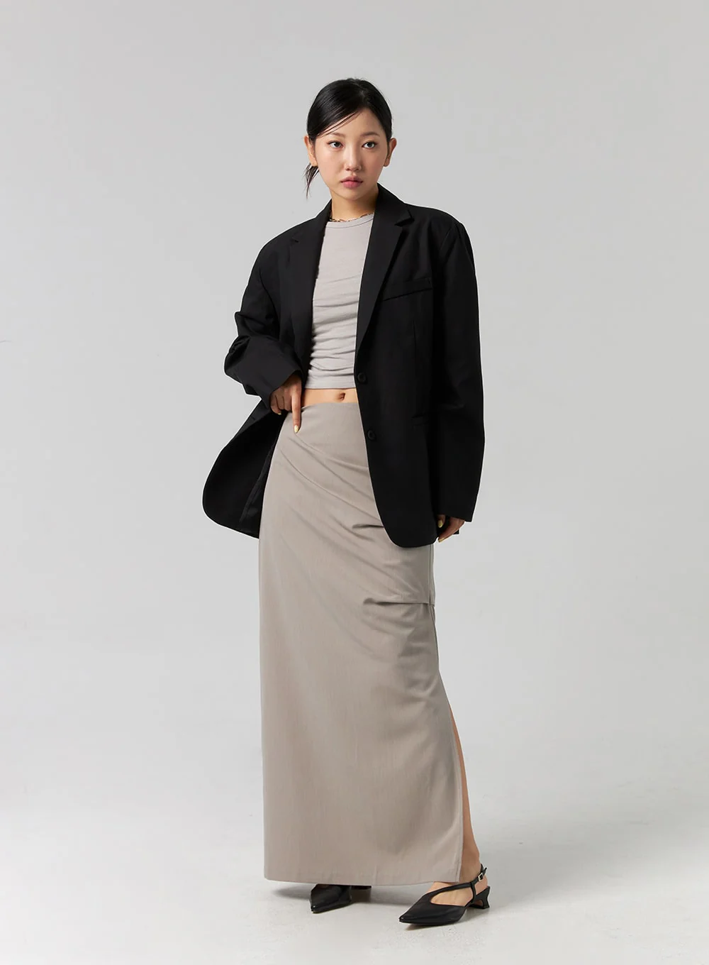 Relaxed Cotton Blazer CG329 - Image 3
