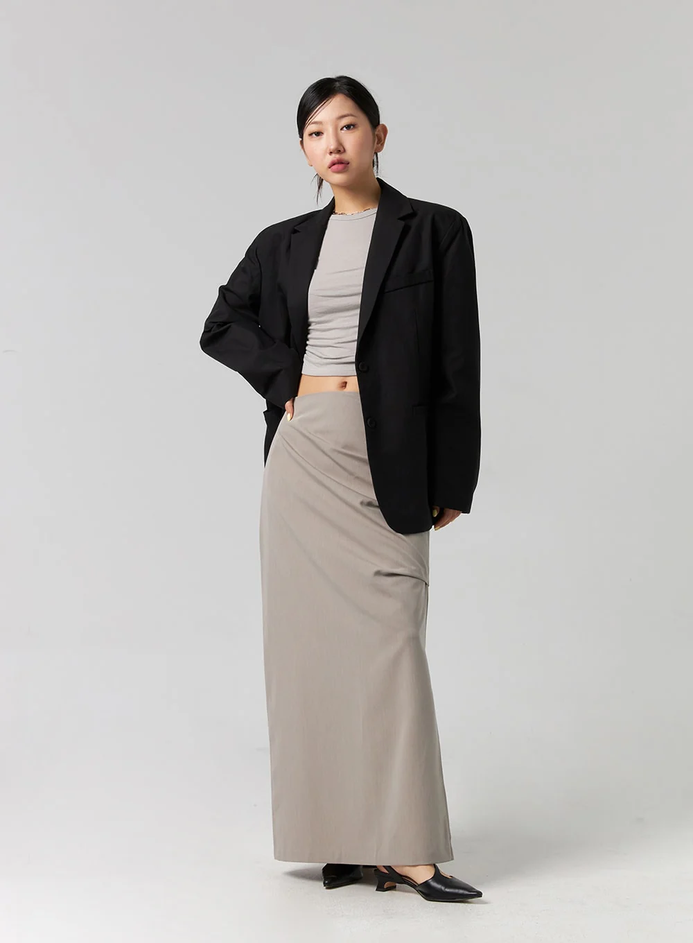 Relaxed Cotton Blazer CG329 - Image 6