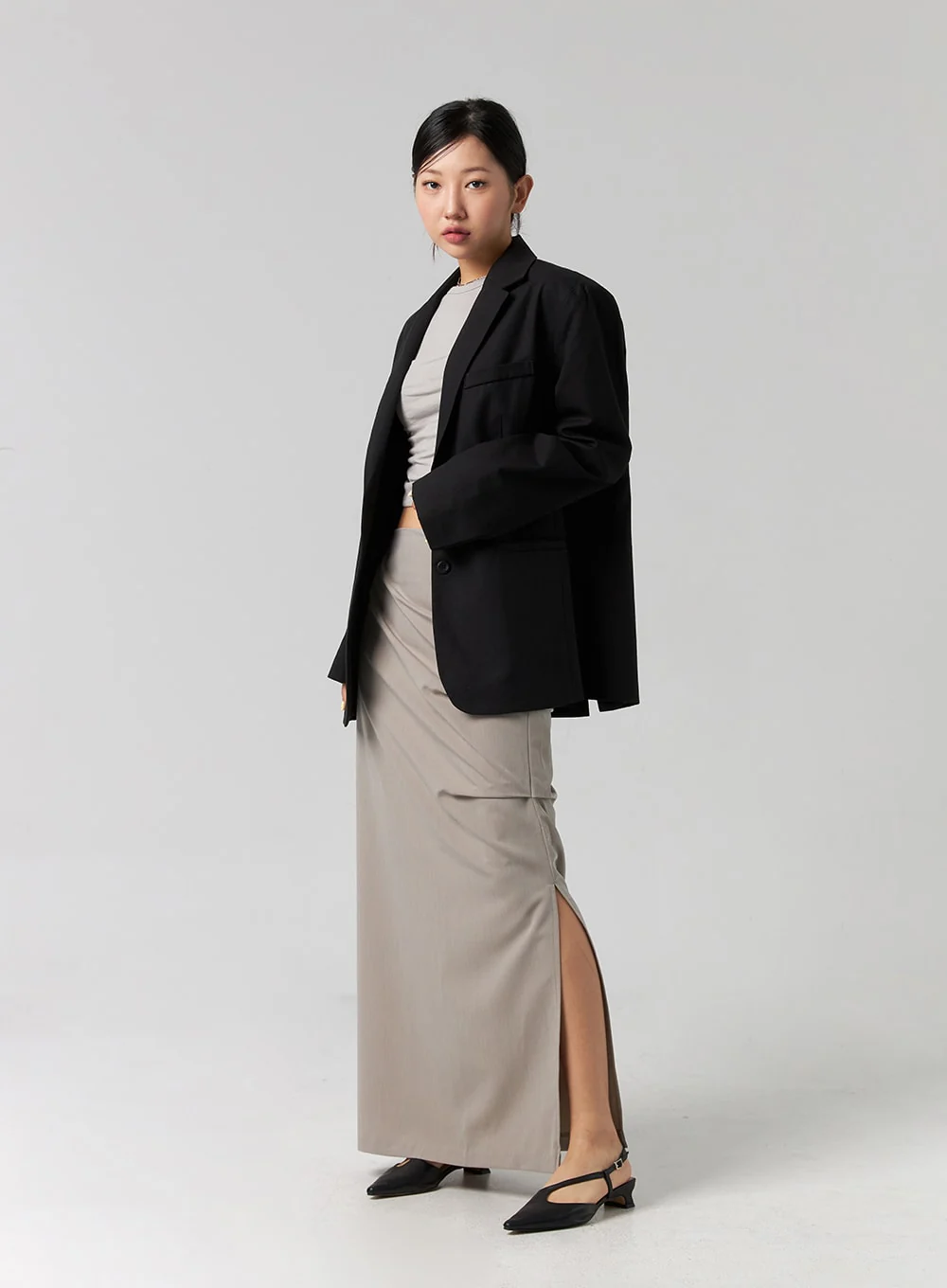 Relaxed Cotton Blazer CG329 - Image 7