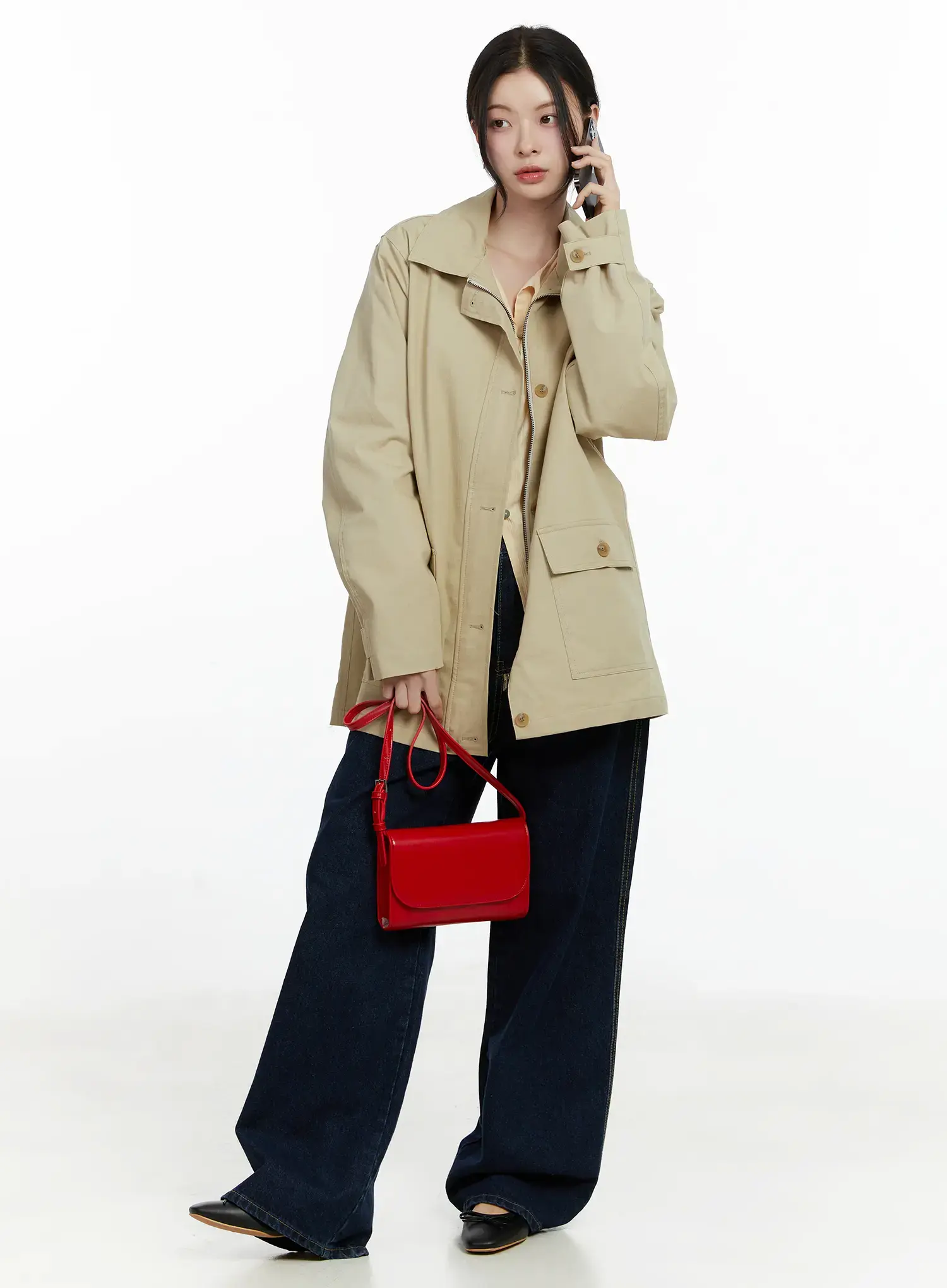 Relaxed Fit Cotton Jacket F502 - Image 3