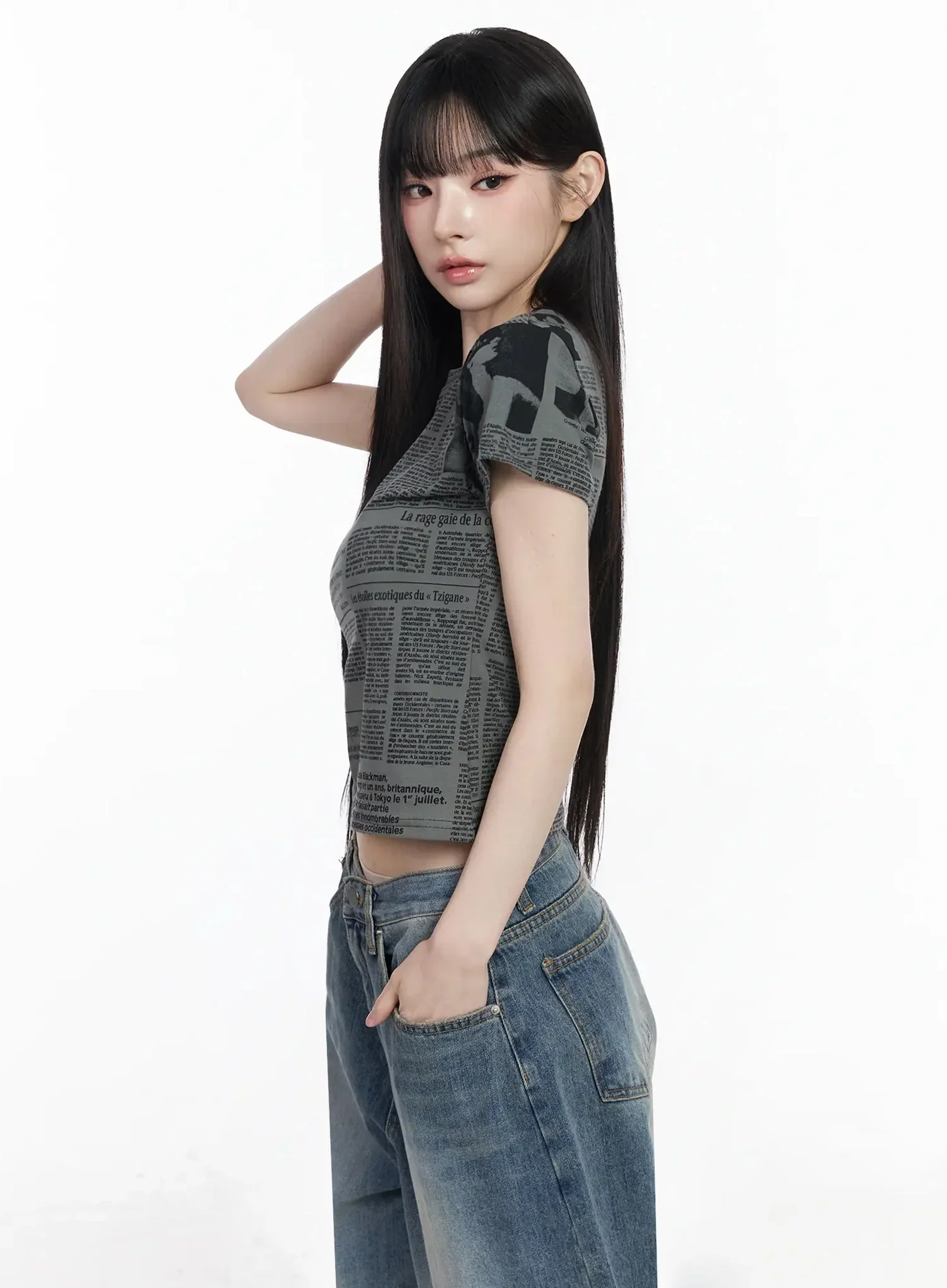 Retro Graphic Short Sleeve Tee IY511 - Image 2