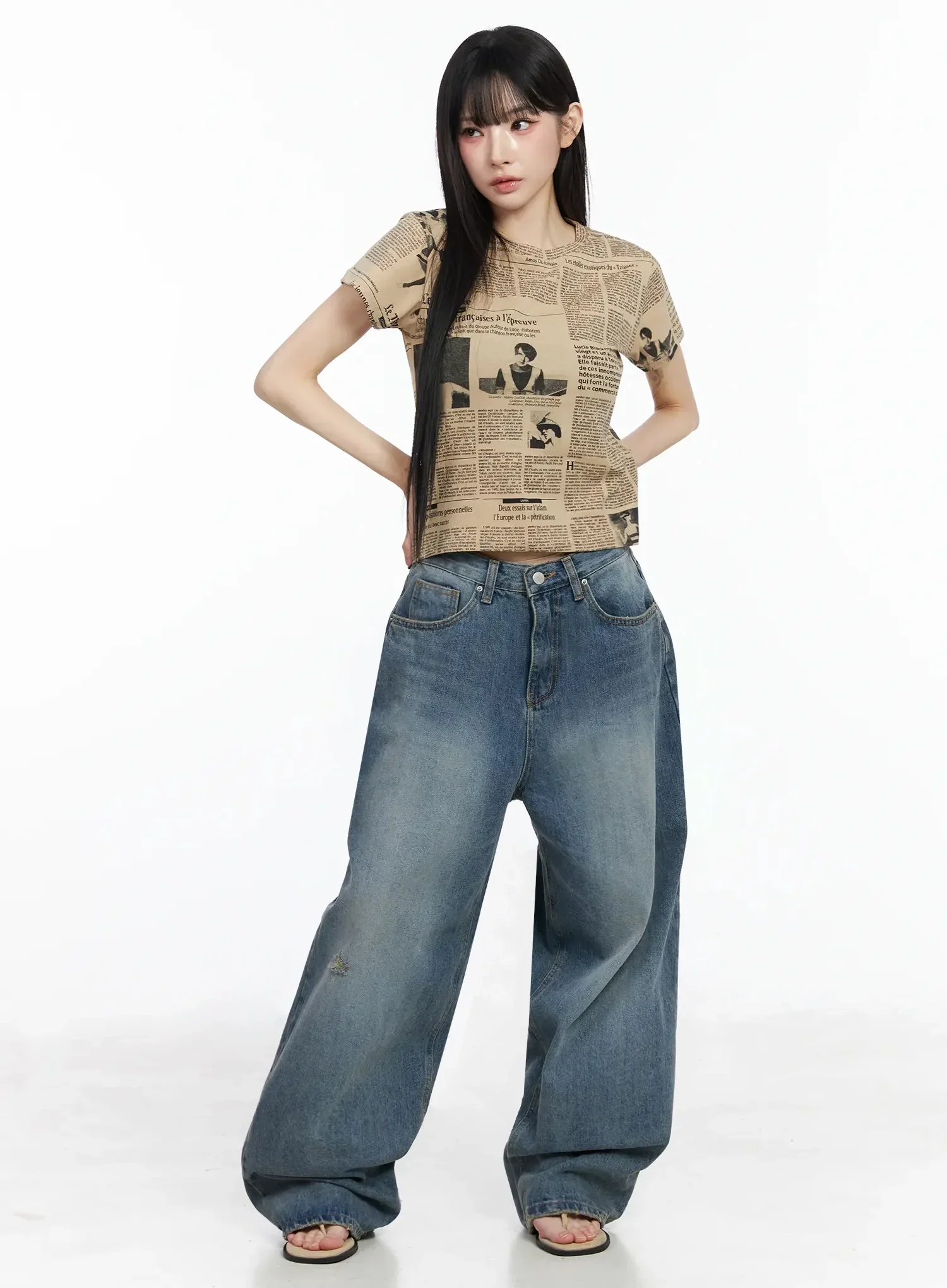 Retro Graphic Short Sleeve Tee IY511 - Image 6