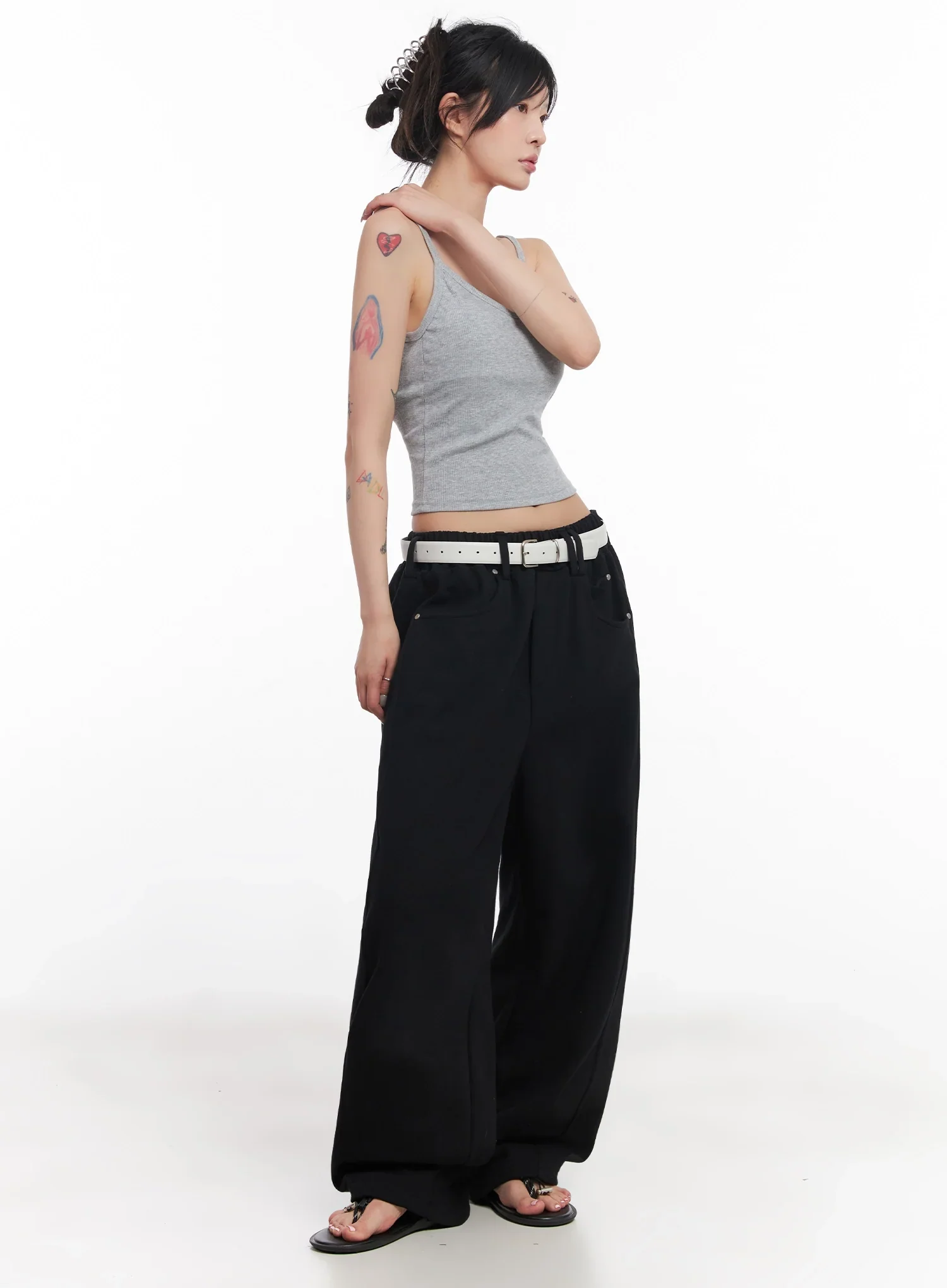 Ribbed Cap-Sleeve Tank IC503 - Image 11
