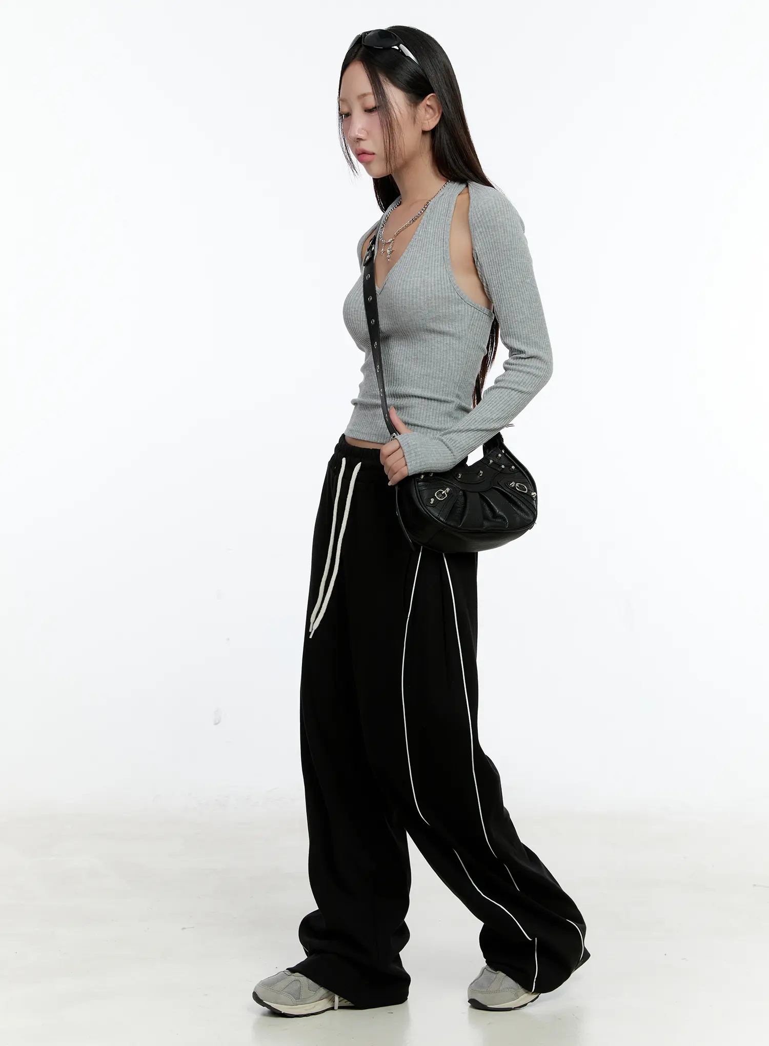 Ribbed Halter Top Bolero Set CS517