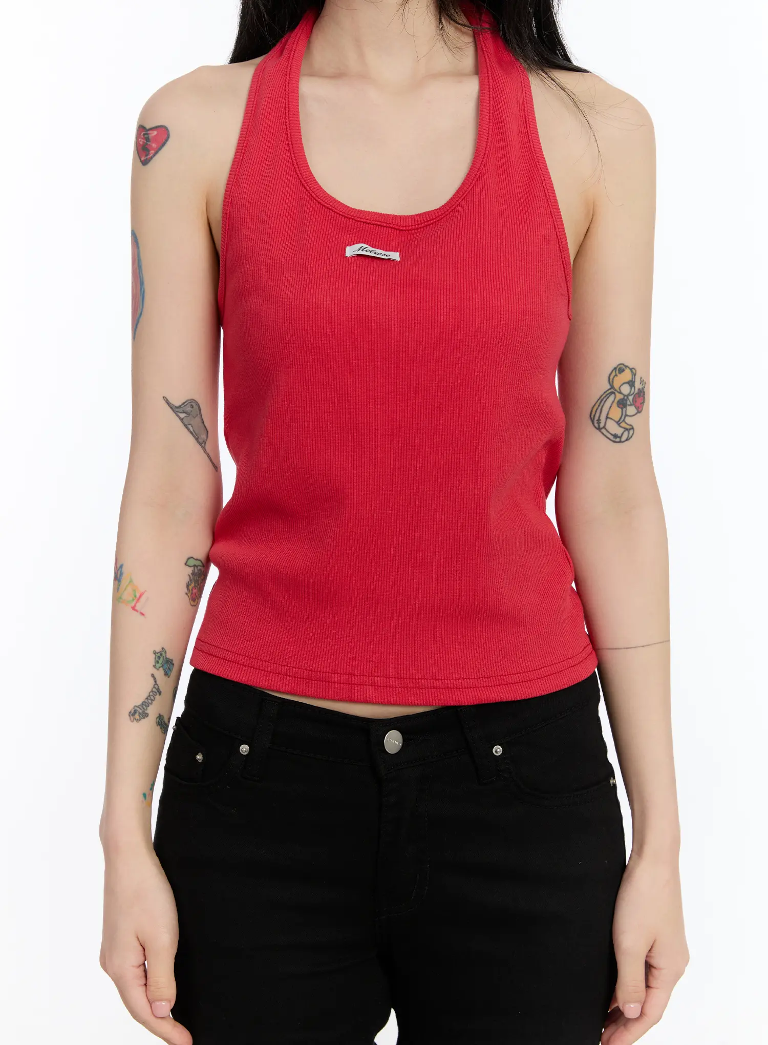 Ribbed Halter Top CA507 - Image 4