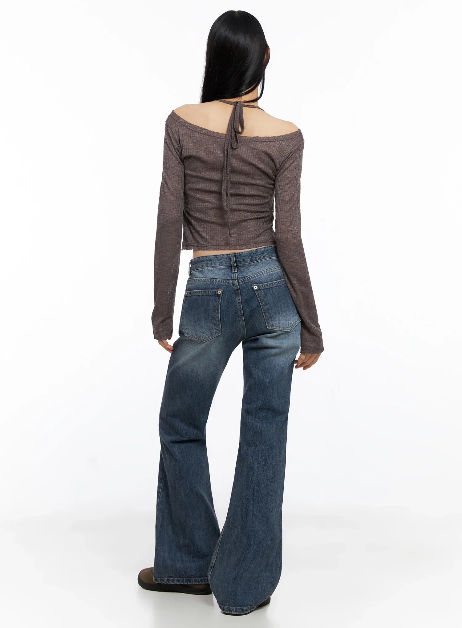 Ribbed Halterneck Top IO516 - Image 13