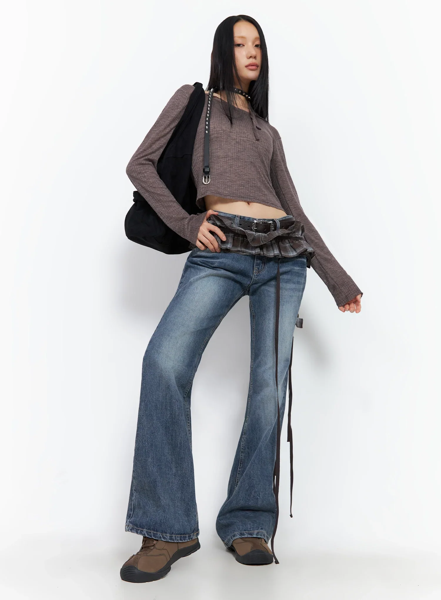 Ribbed Halterneck Top IO516 - Image 14