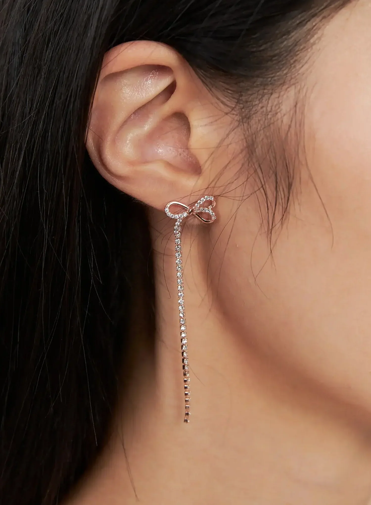 Ribbon Drop Earrings IS515