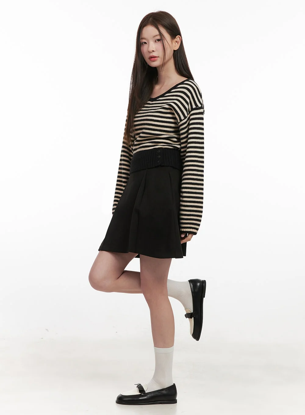Ribbon Printed Socks IF505 - Image 8