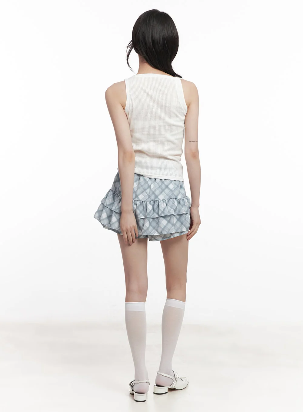 Ribbon-Tie Asymmetric Halter Top CY521 - Image 8
