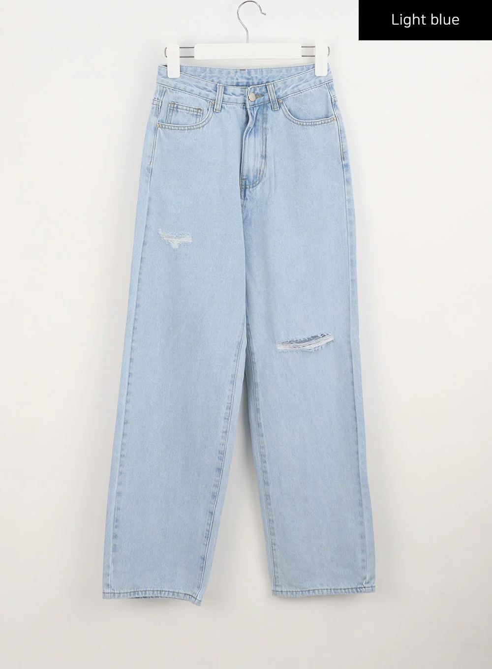 Ripped Basic Jeans BA328 - Image 12