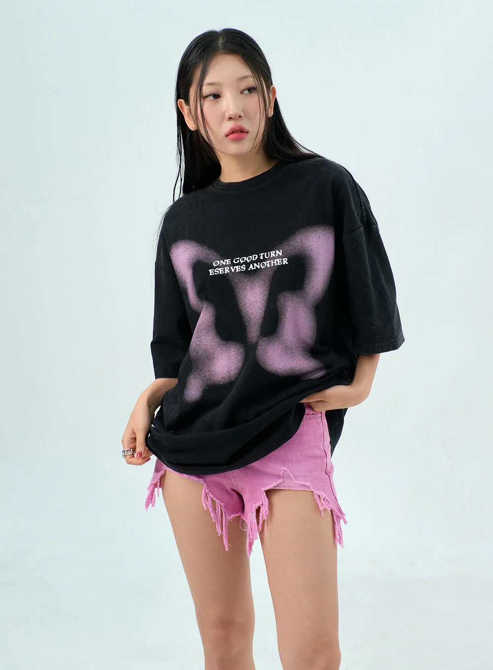 Ripped Color Shorts BU308 - Image 4