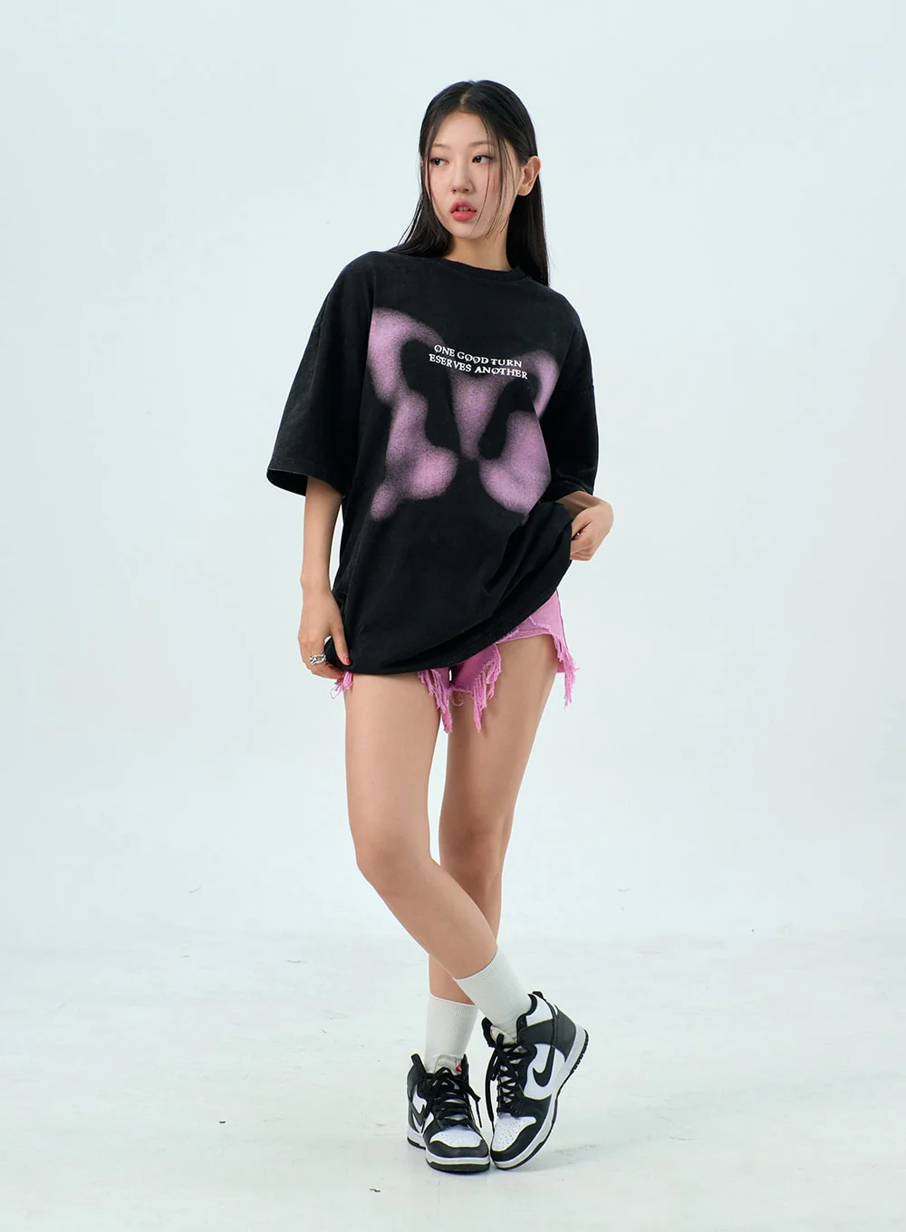 Ripped Color Shorts BU308 - Image 8