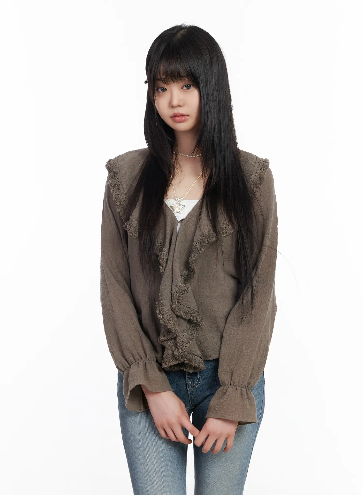 Romantic Ruffle Trimmed Blouse CM513 - Image 11