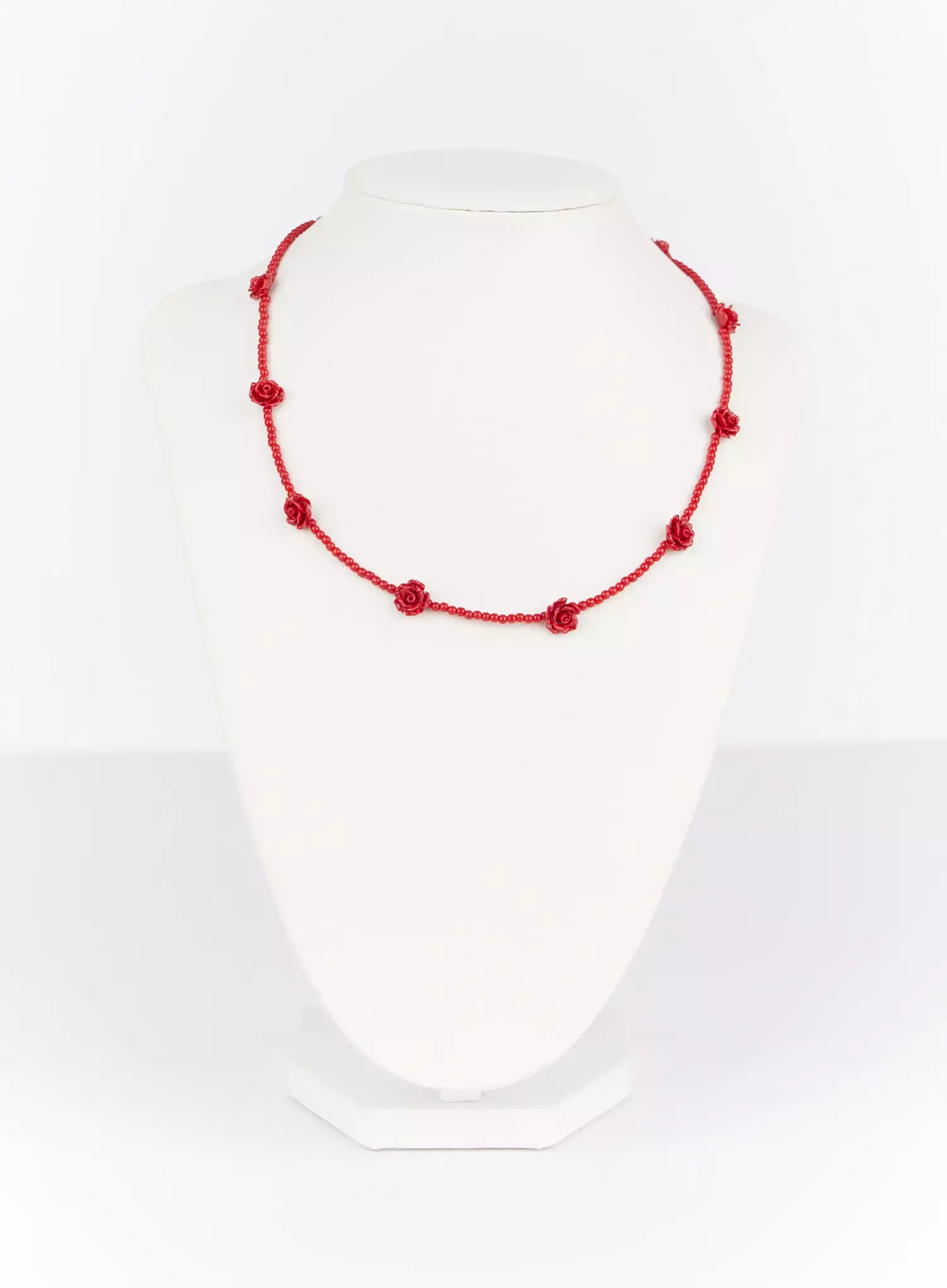 Rose Beaded Choker Necklace IF505 - Image 8
