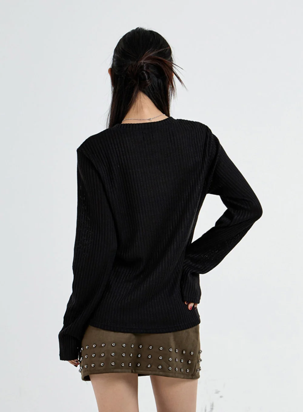 Round Neck Printed Knit CO07 - Image 6