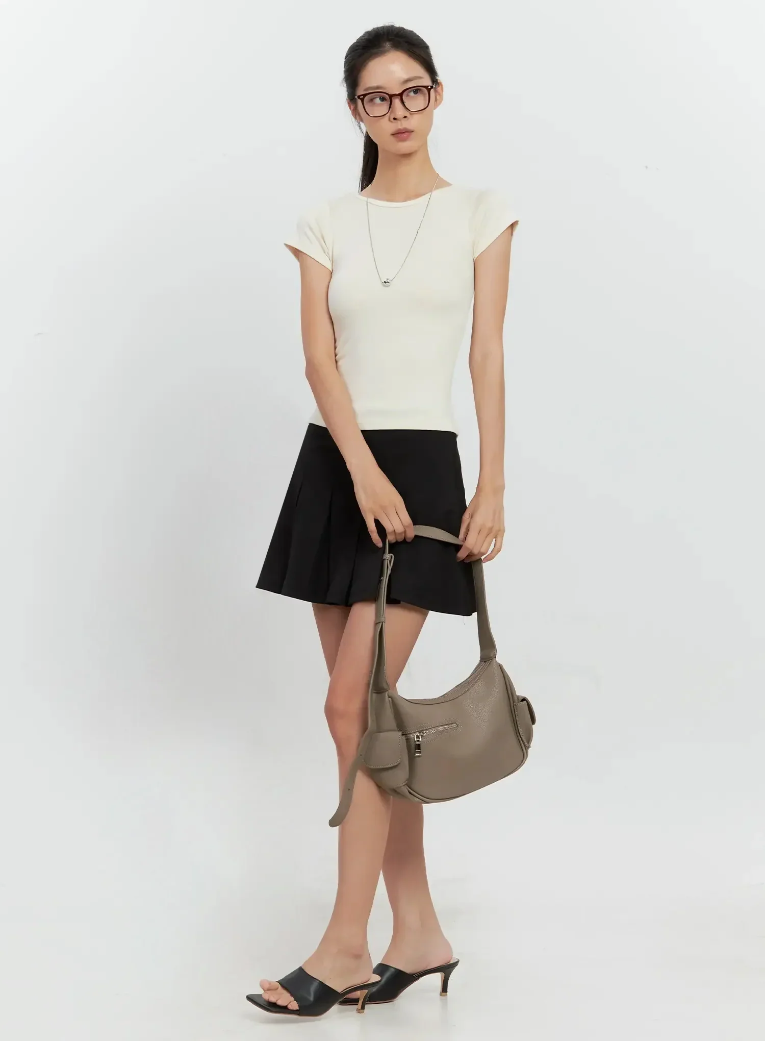Round Neck Short-Sleeve Top IL528 - Image 33