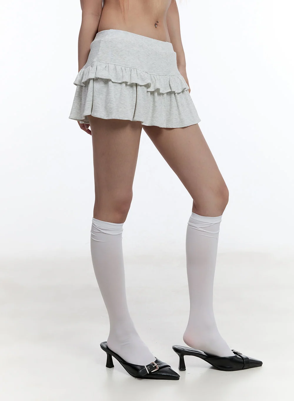 Ruffle Layered Mini Skirt CY530 - Image 5