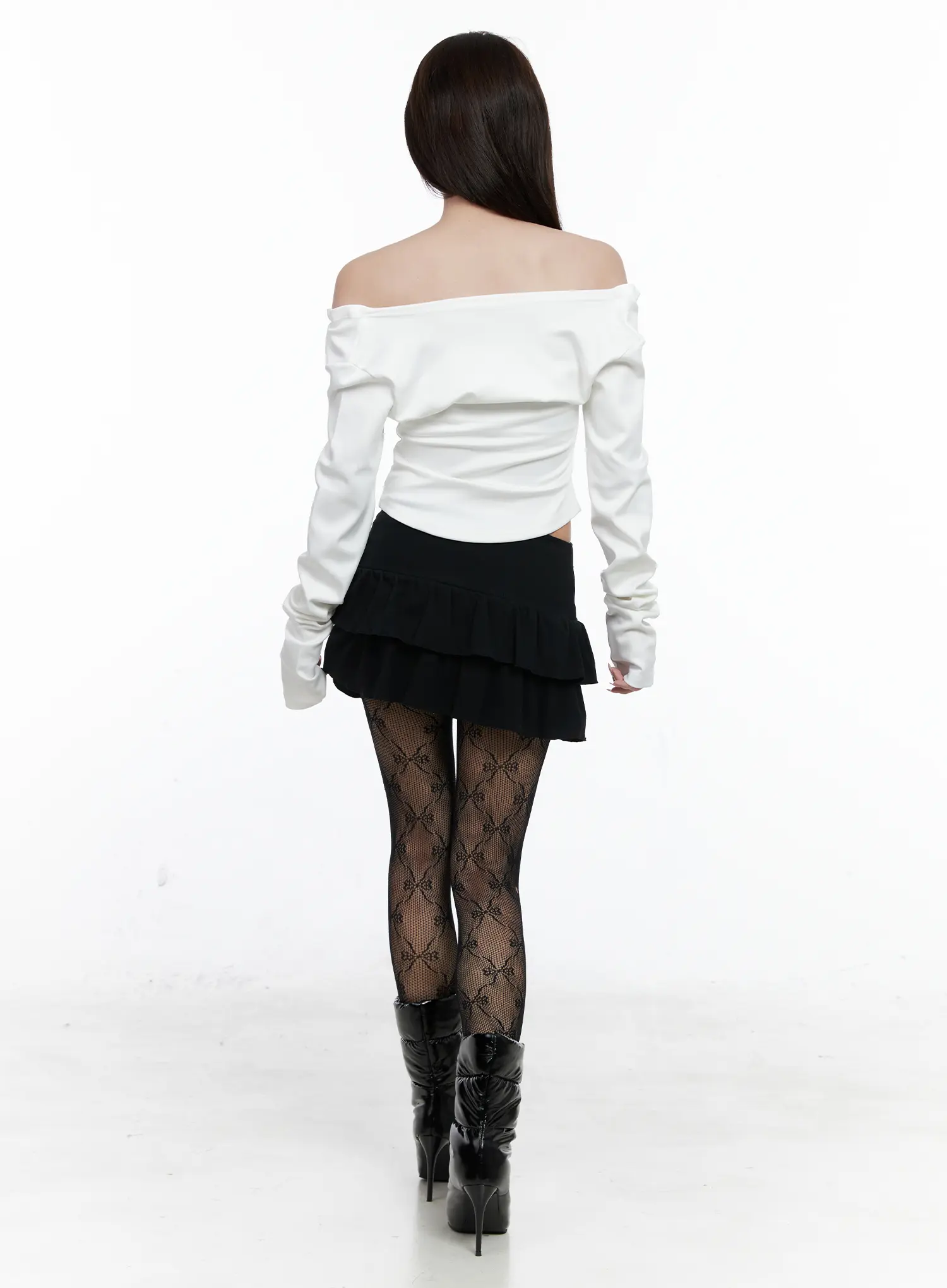 Ruffle Mini Skirt CO520 - Image 4